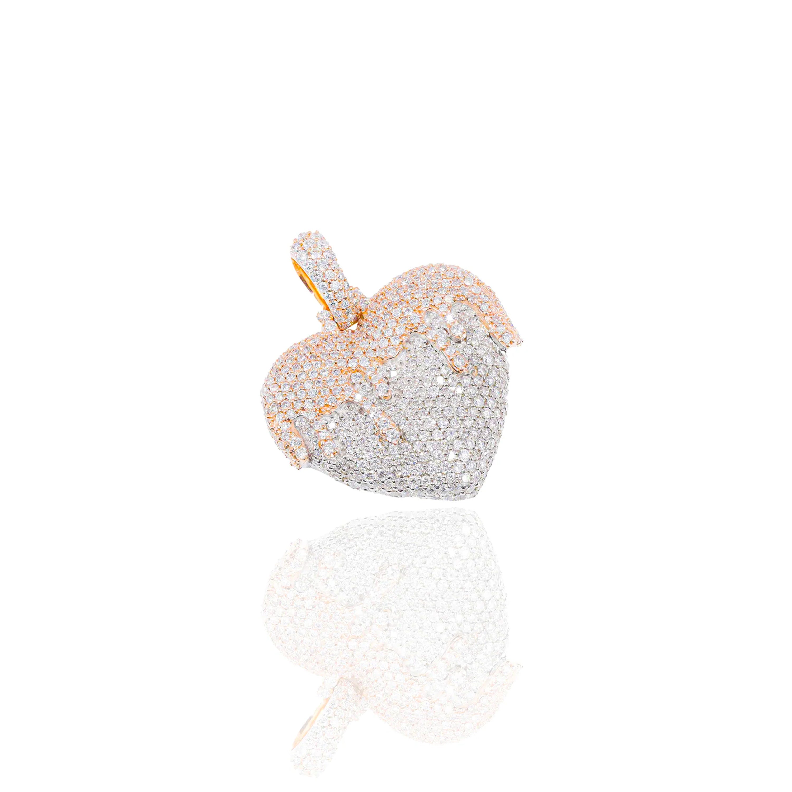 Pouring Over Love Diamond Pendant