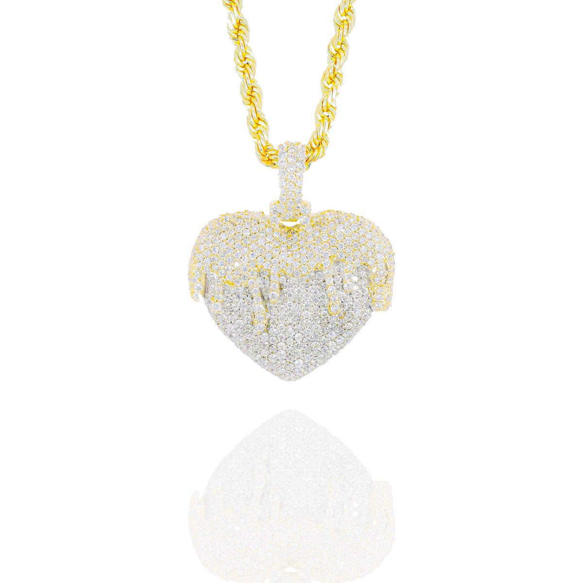 Pouring Over Love Diamond Pendant