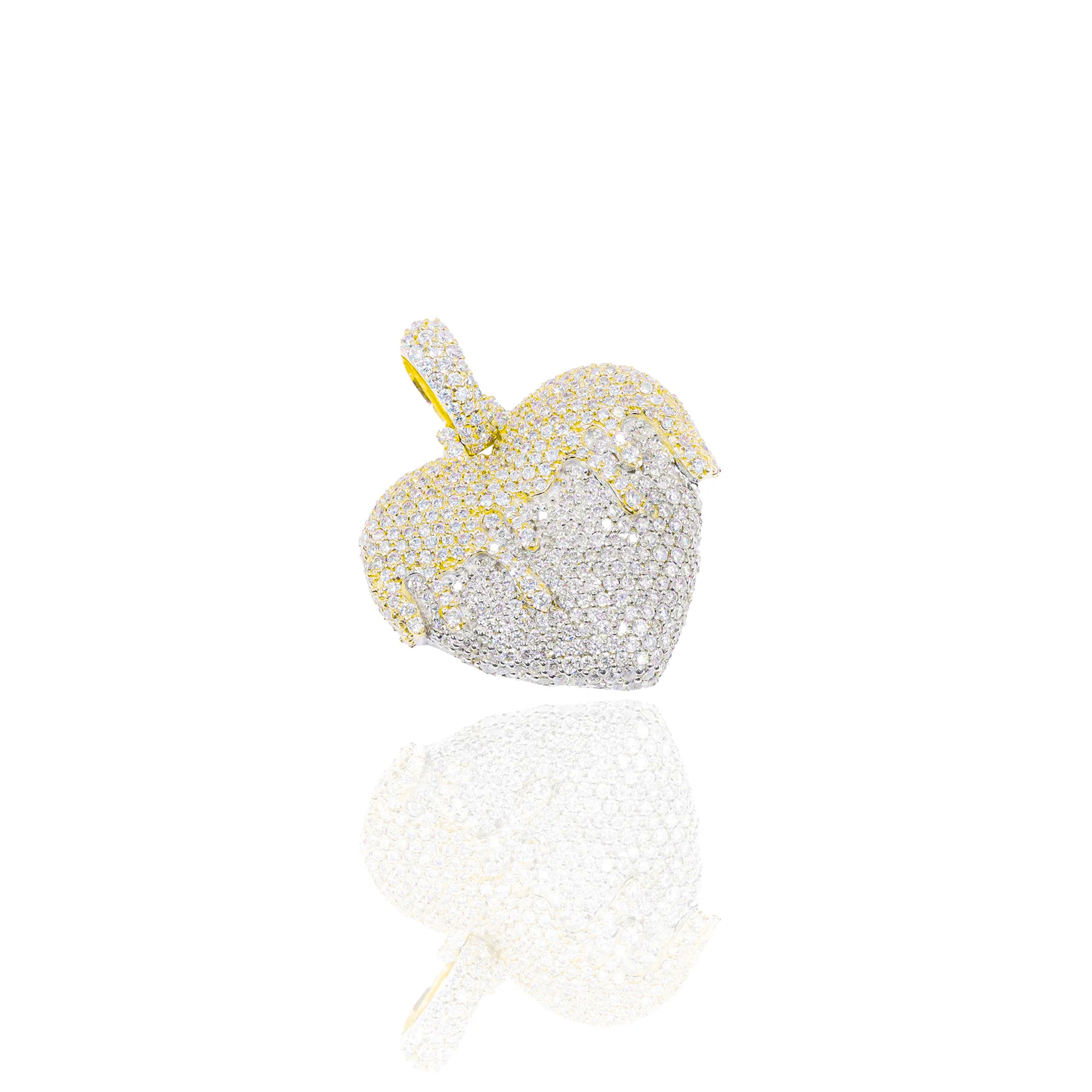 Pouring Over Love Diamond Pendant