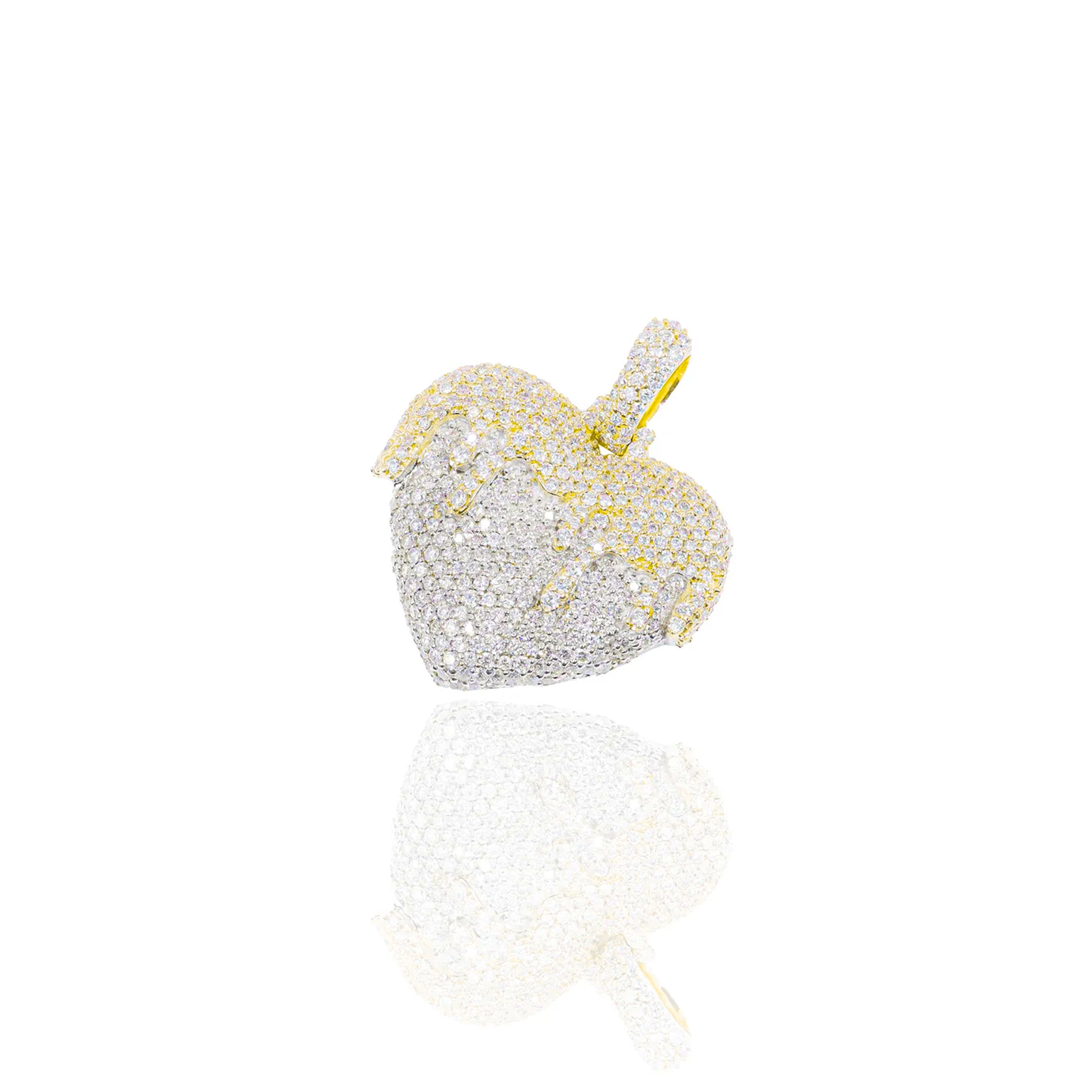 Pouring Over Love Diamond Pendant