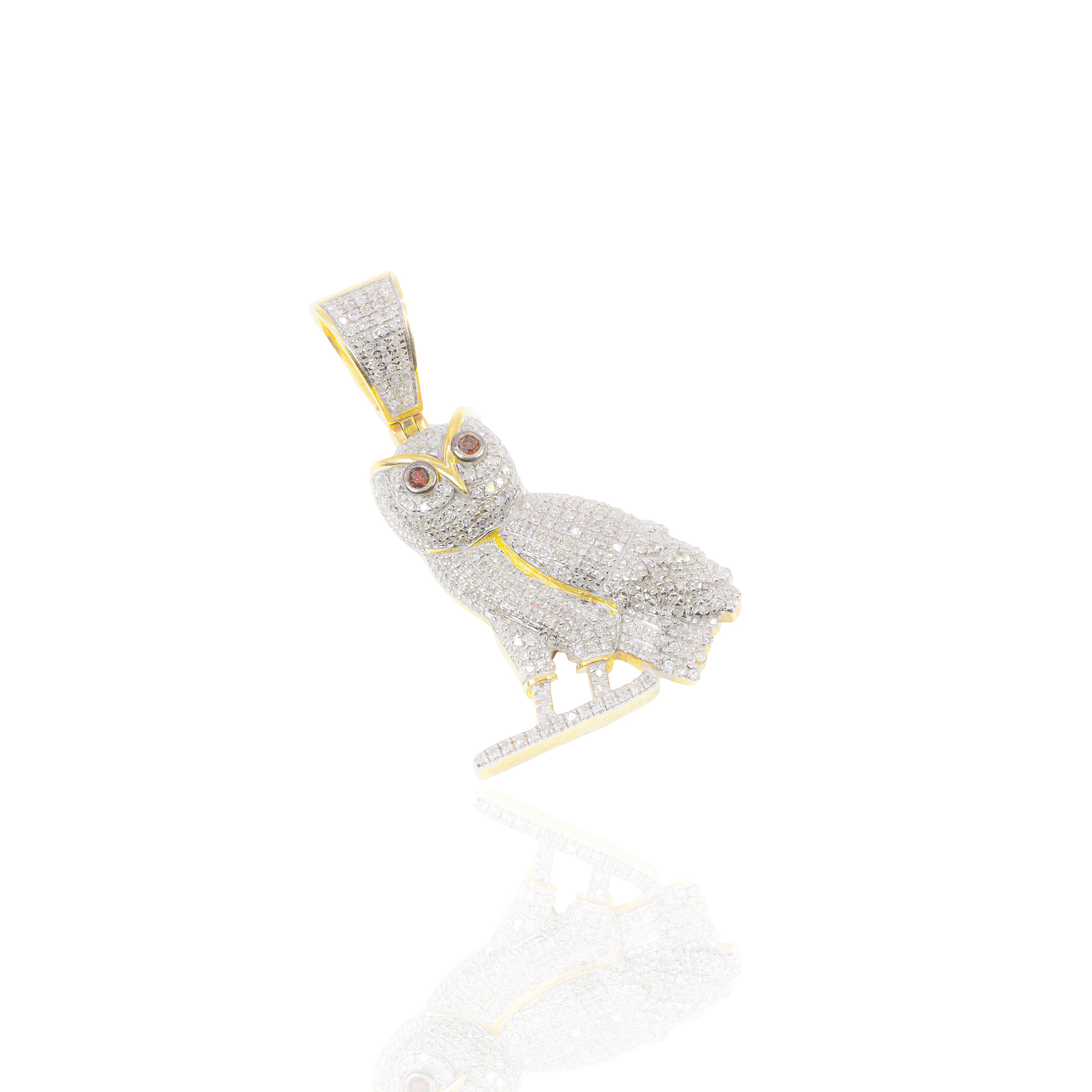 Owl Diamond Pendant