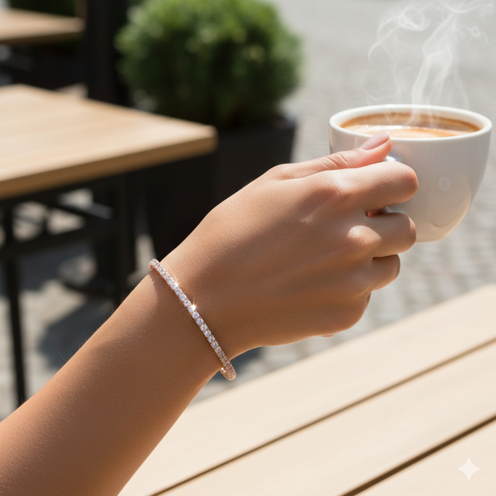 14KT Two-Tone Rose Gold ICE Gold Bracelet