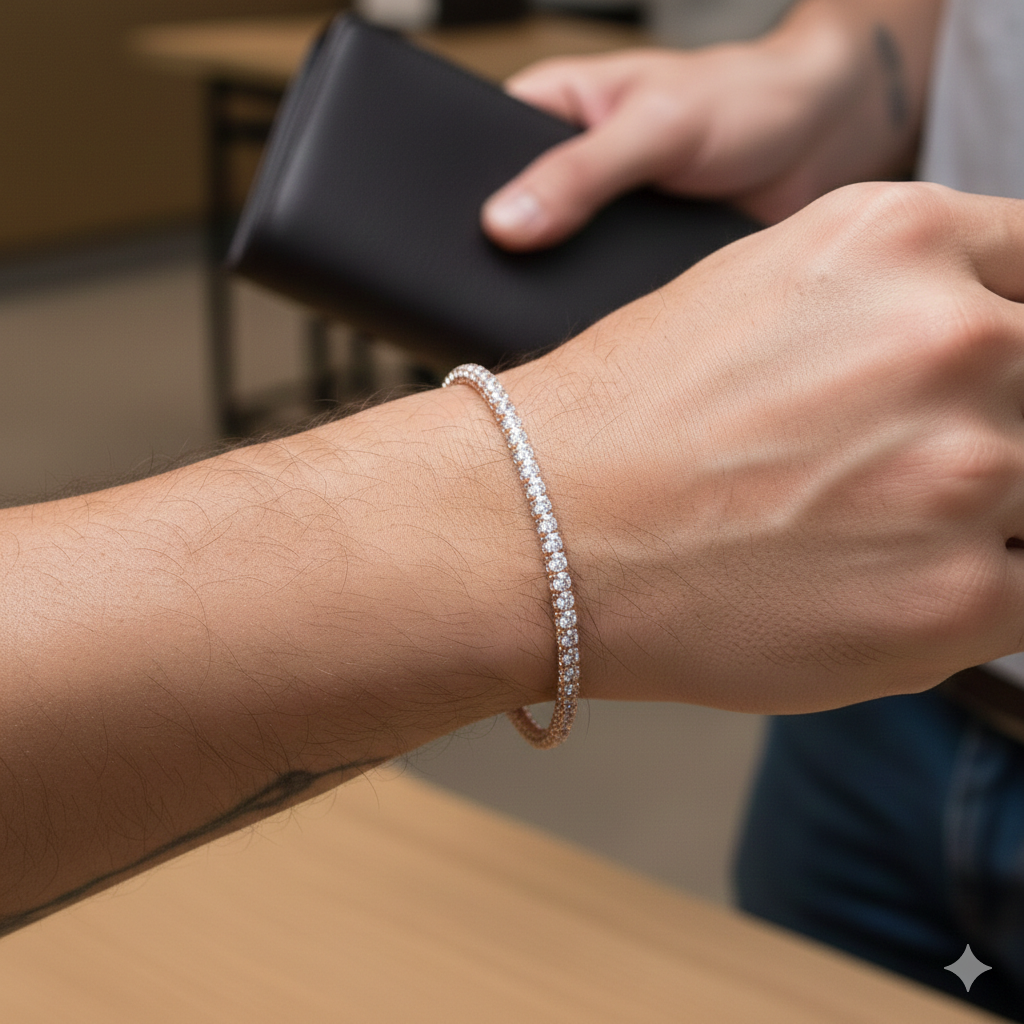 14KT Two-Tone Rose Gold ICE Gold Bracelet