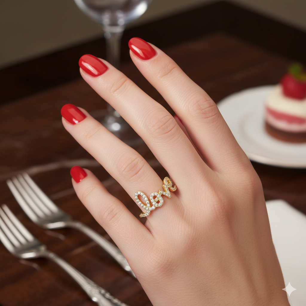 Diamond Love Ring