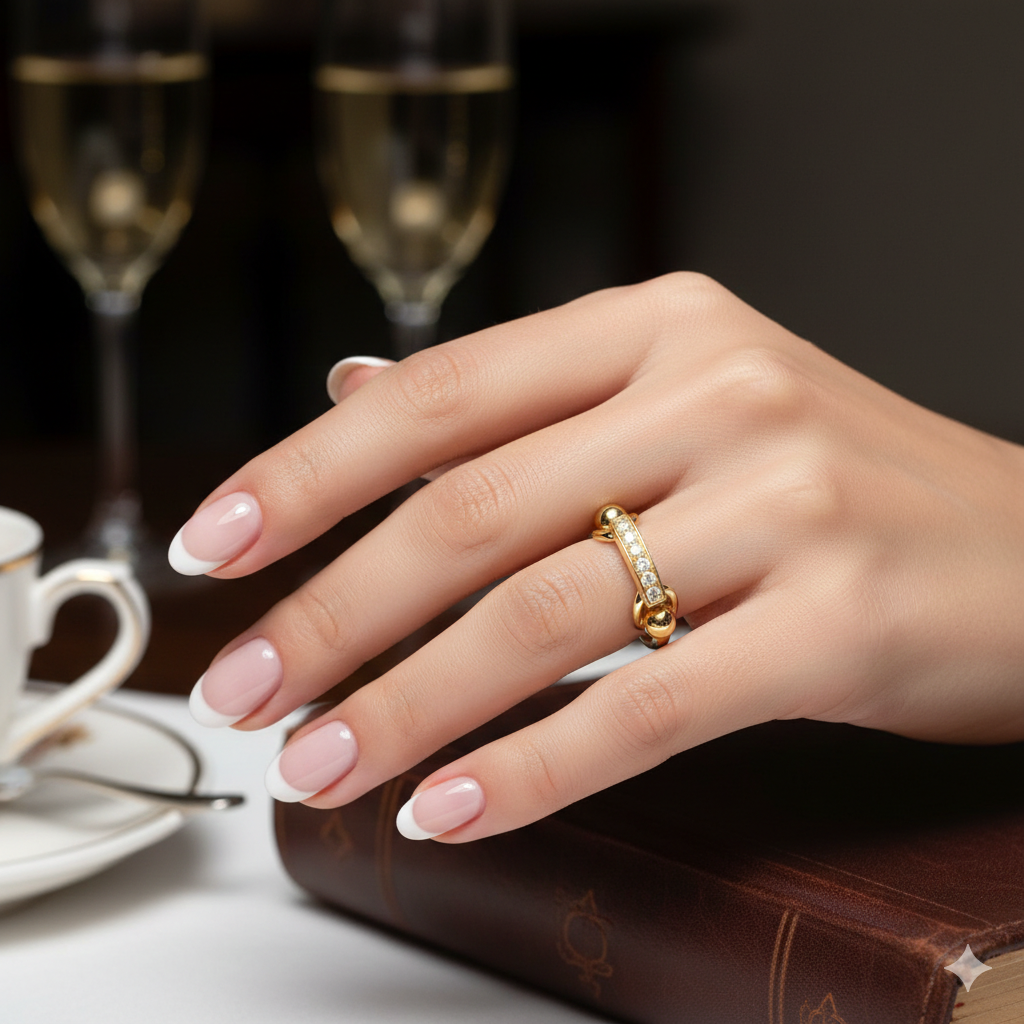 Saddle Diamond Ring
