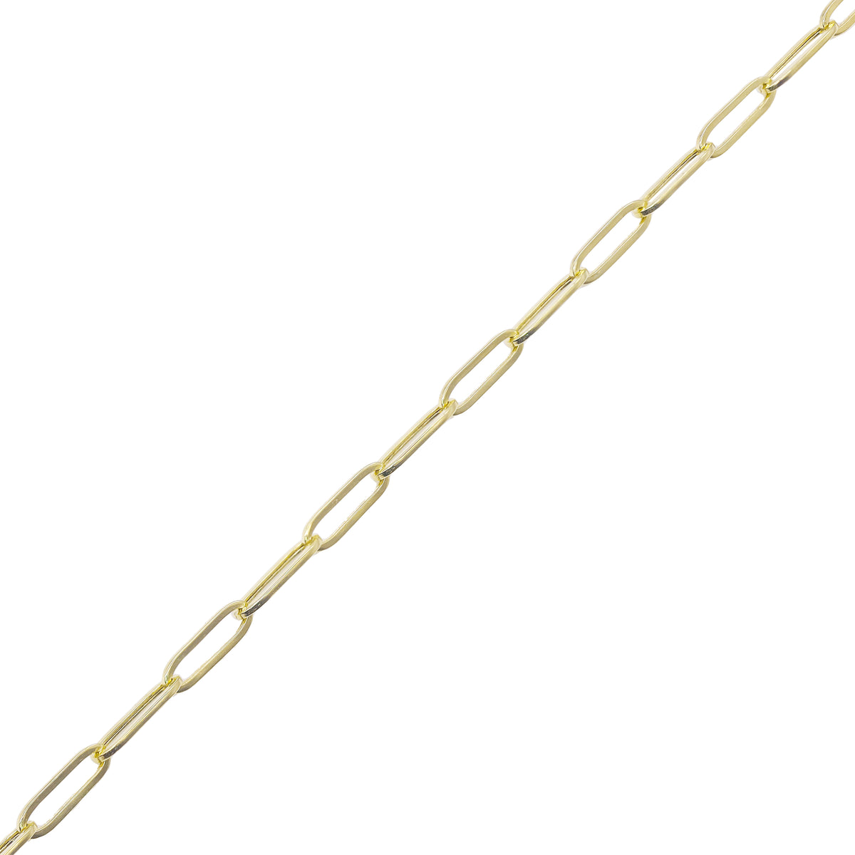 14KT Gold Paper Clip Gold Chain