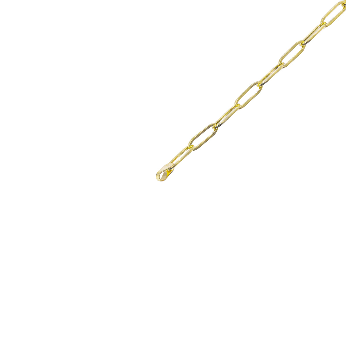14KT Gold Paper Clip Gold Chain