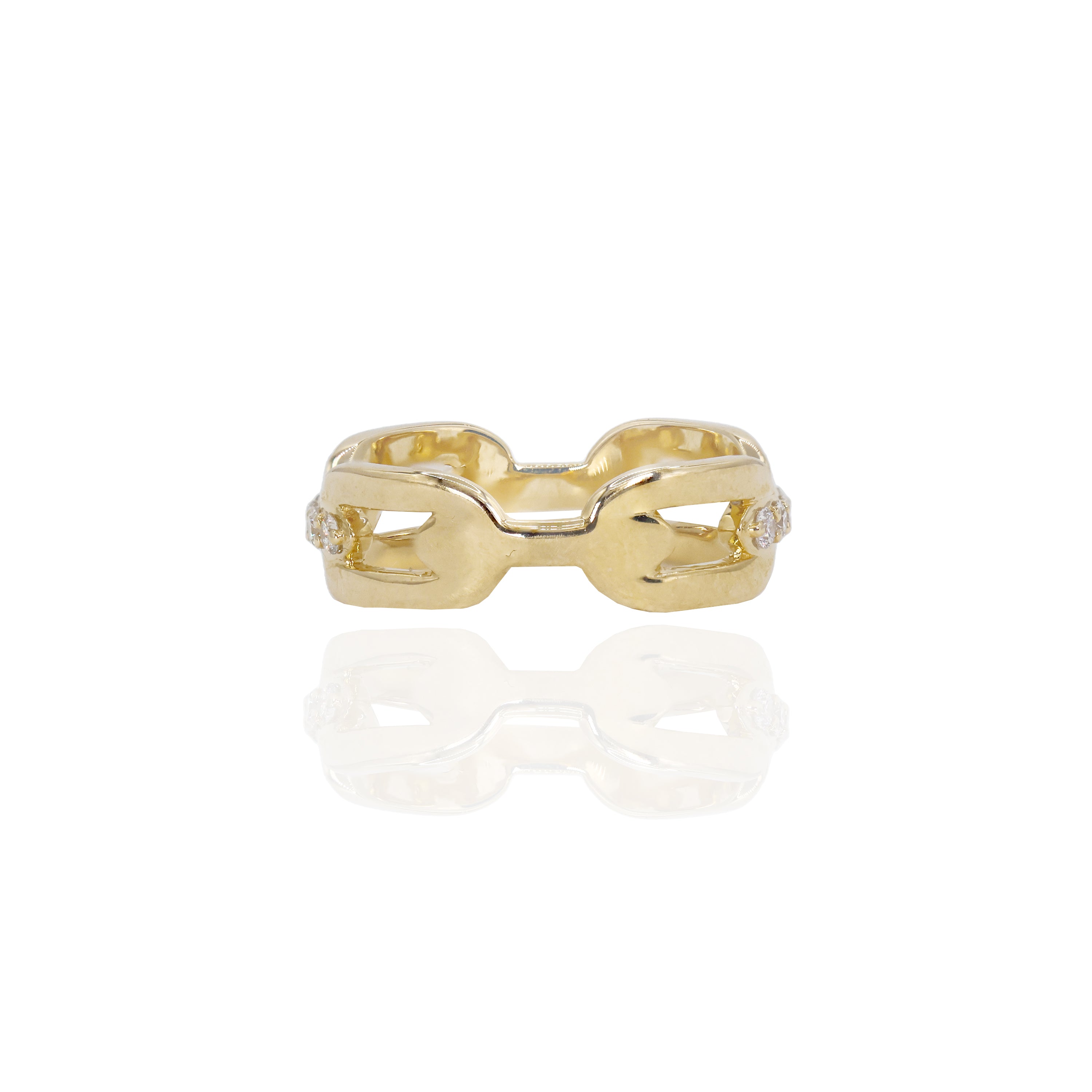 Gold HERMES DIAMOND Band