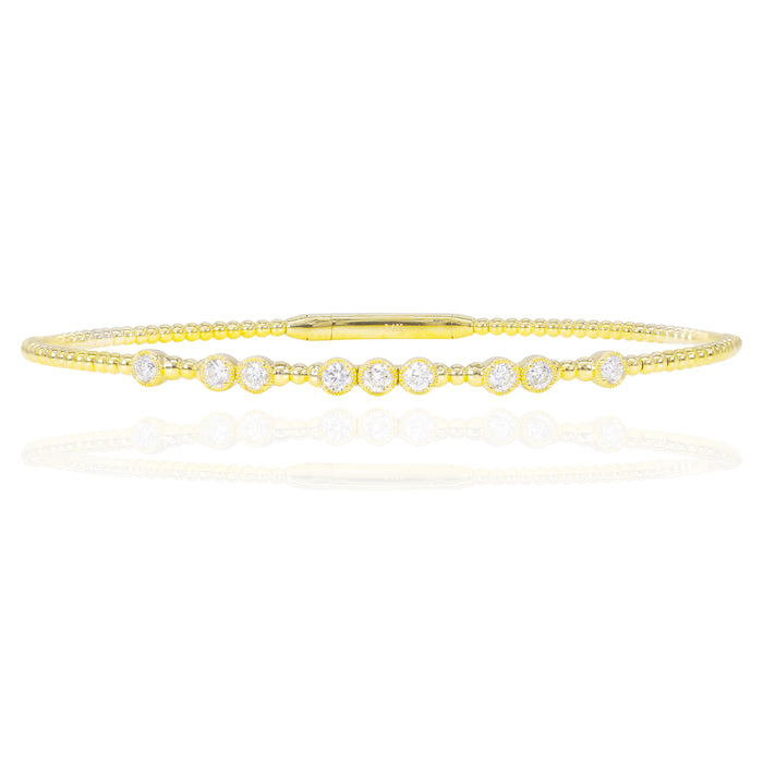 Bezel Set Diamond Bangle image