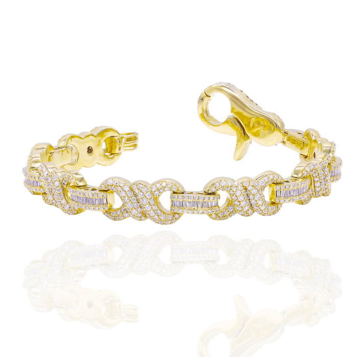Infinity Tied Diamond Bracelet image