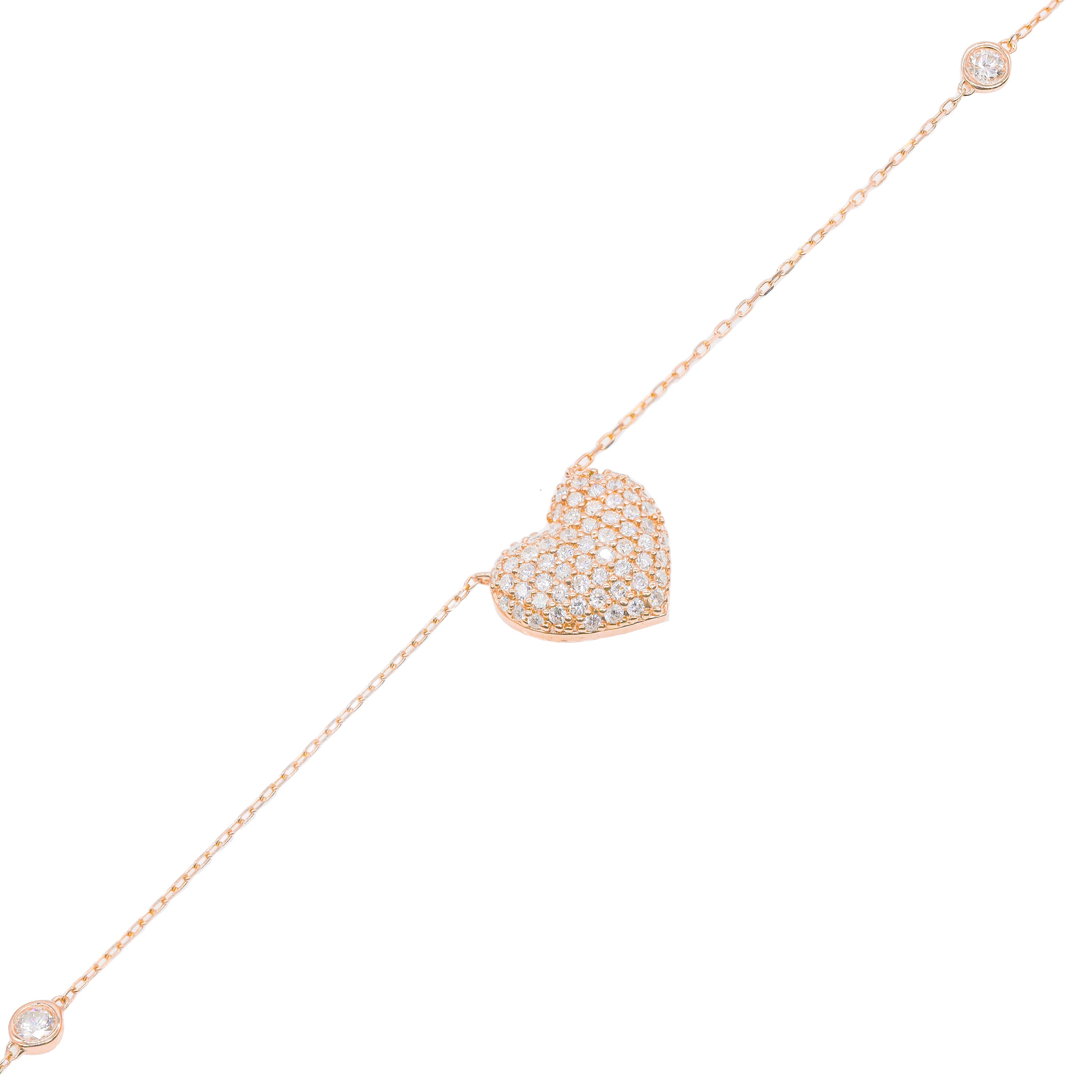 Diamond by The Yard Diamond Bubbly Heart Chain