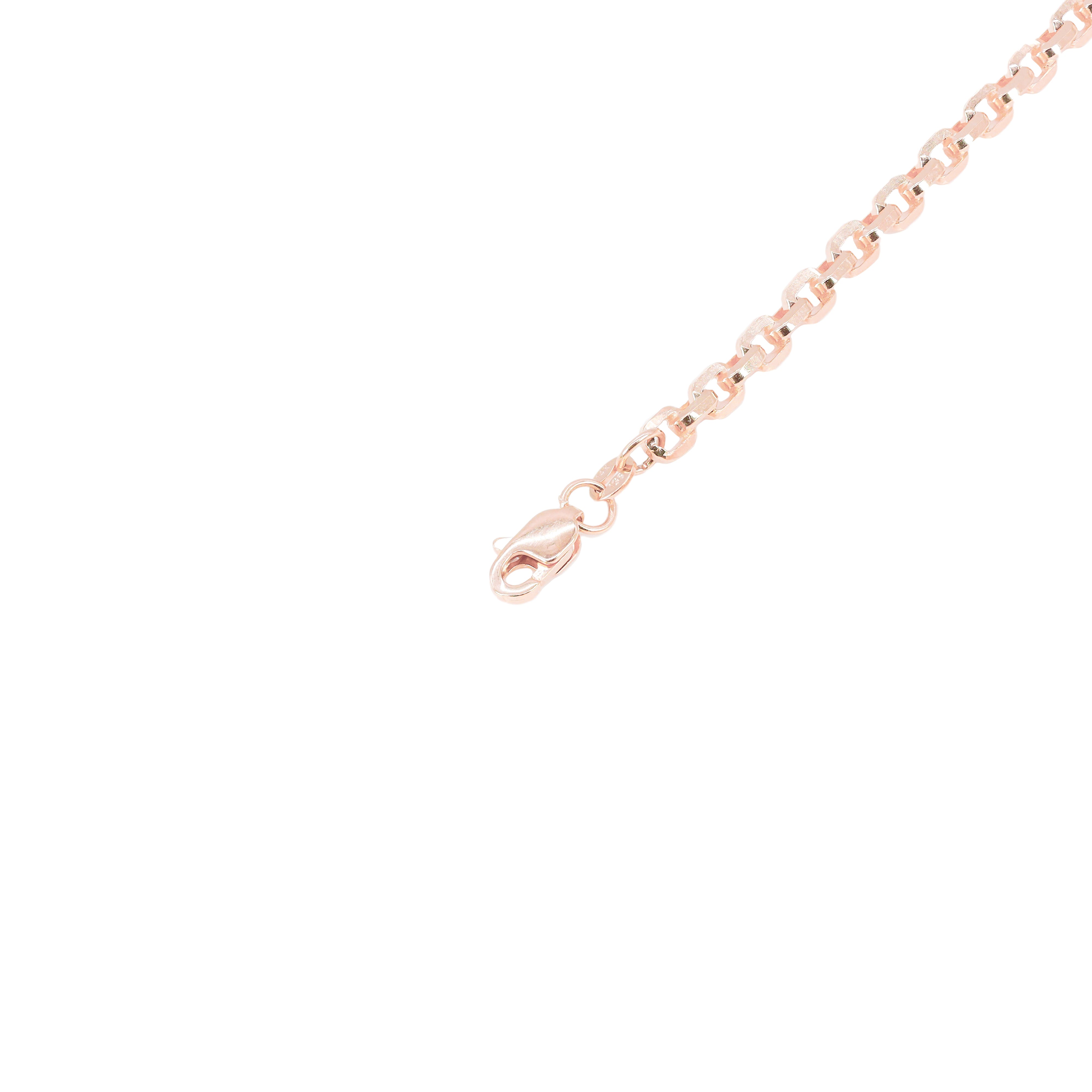 14KT Solid Hermes Link Rose Gold Chain