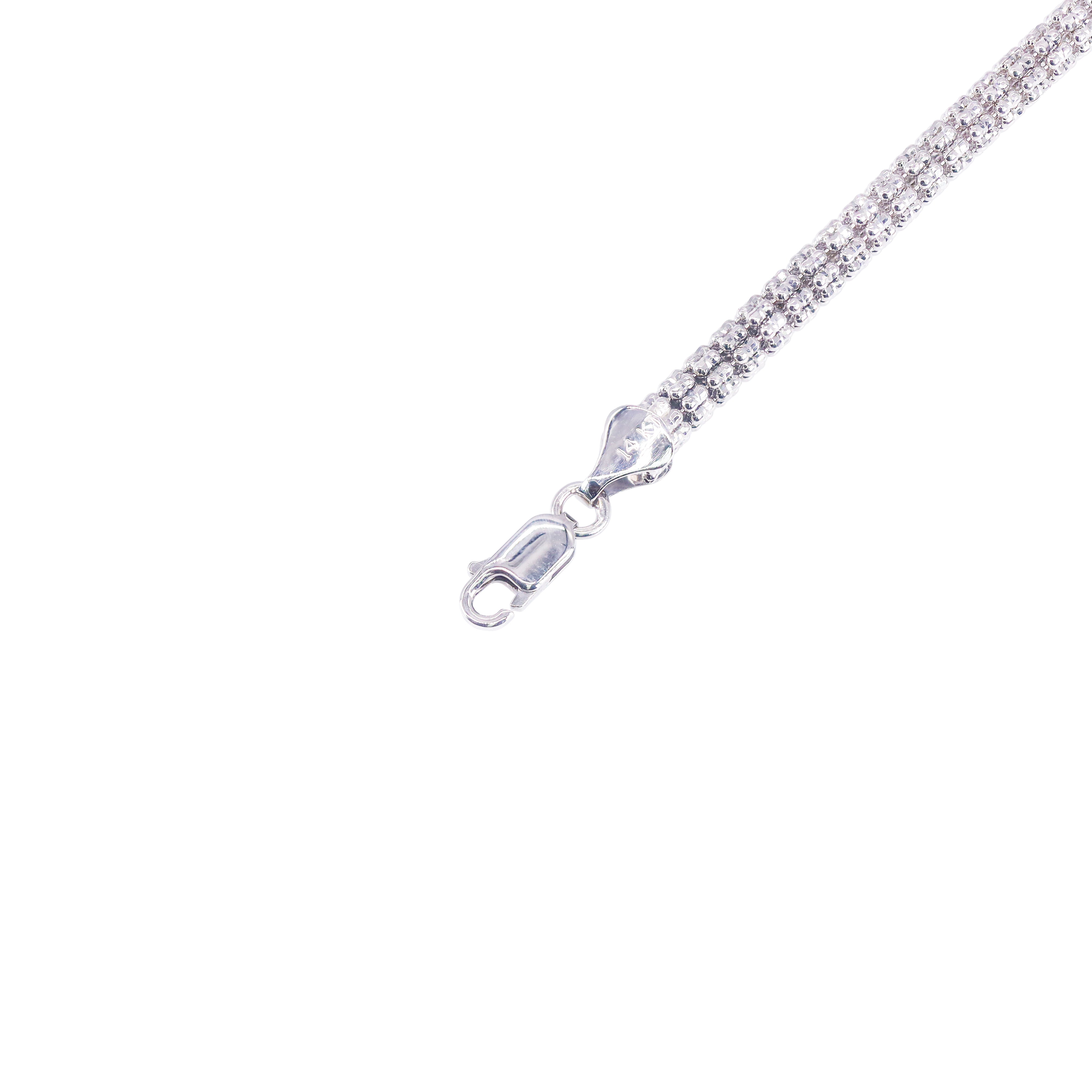 14KT White Ice Gold Bracelet