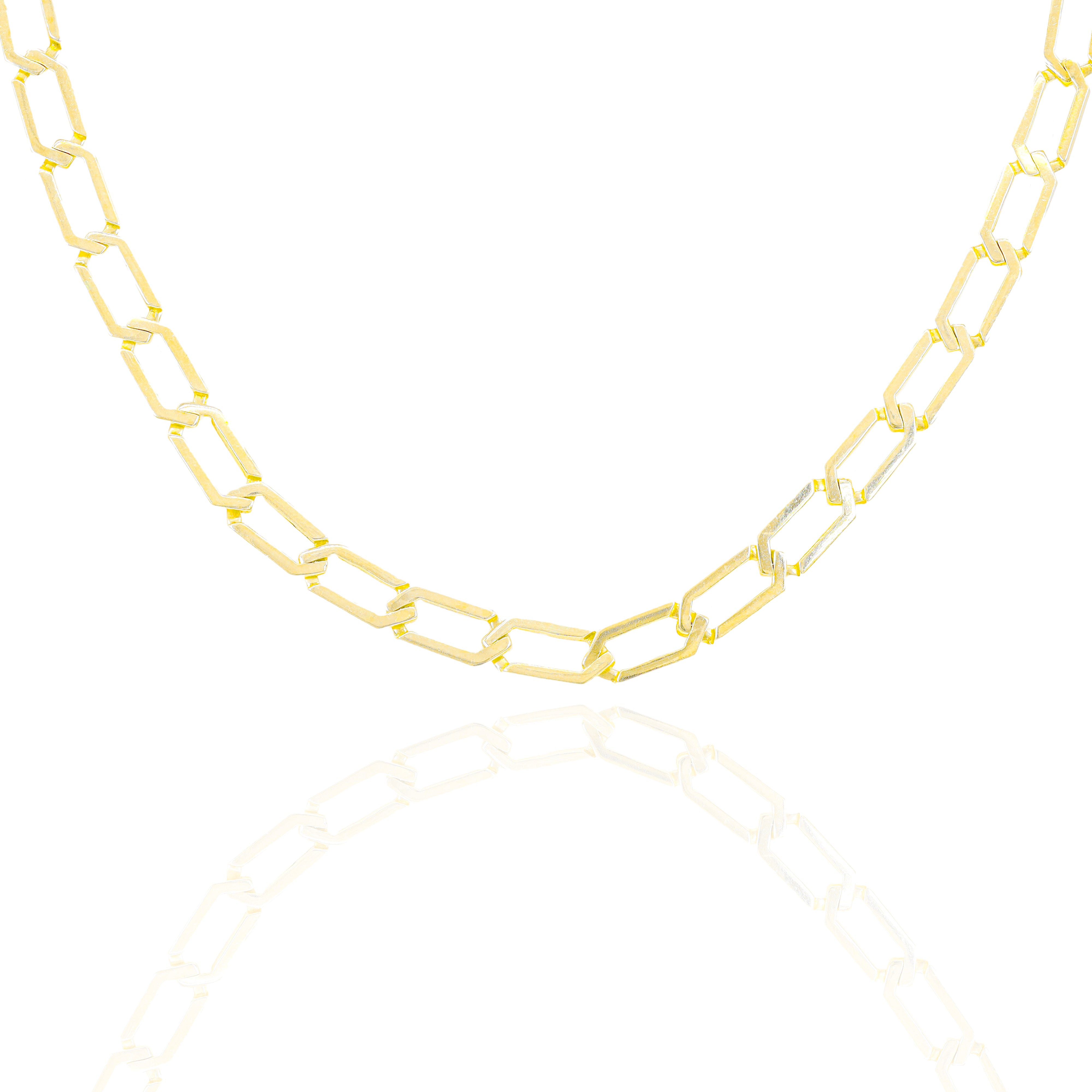 10KT Yellow Gold Paper Clip Gold Chain