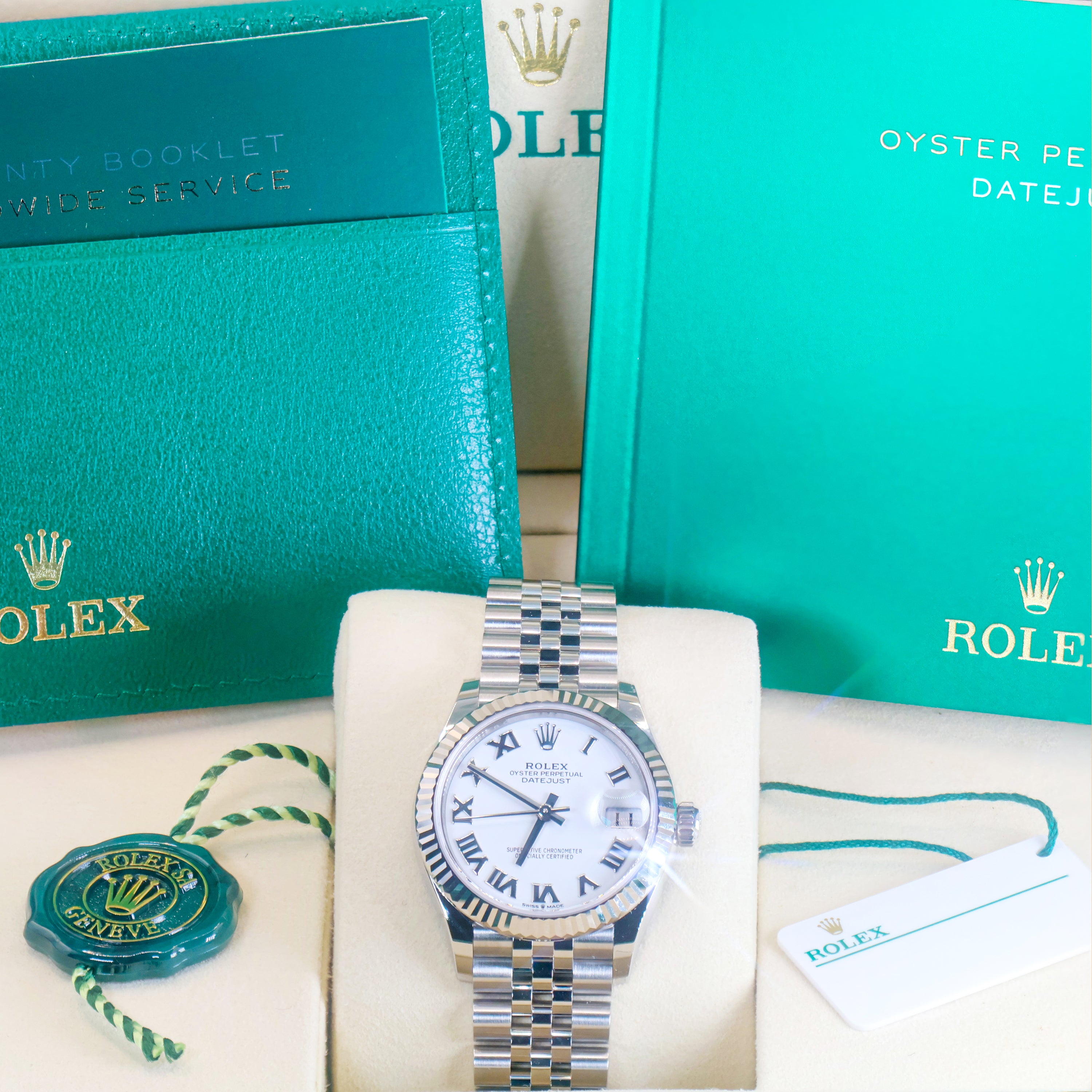 Rolex 278274 Datejust 31mm White Roman Dial