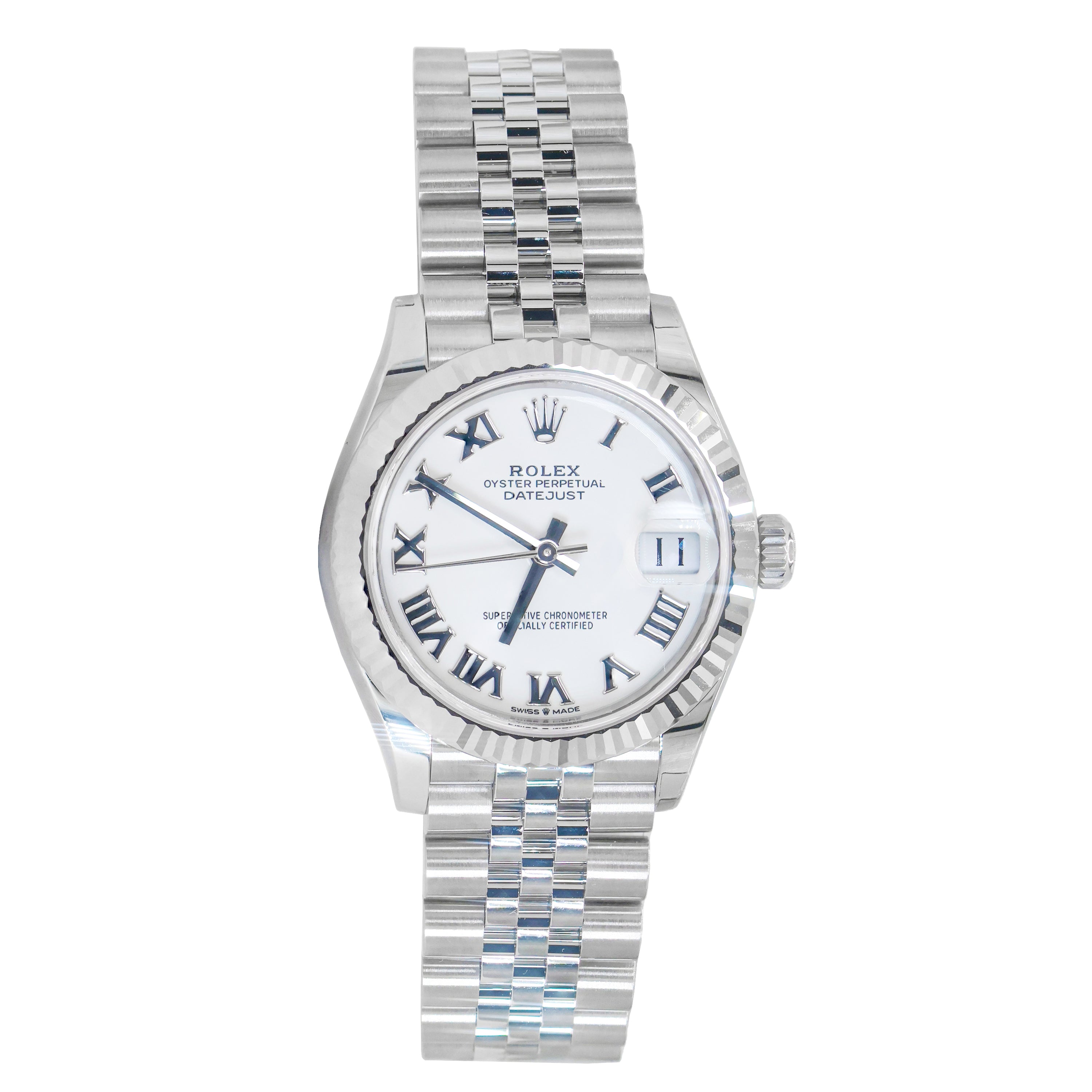 Rolex 278274 Datejust 31mm White Roman Dial