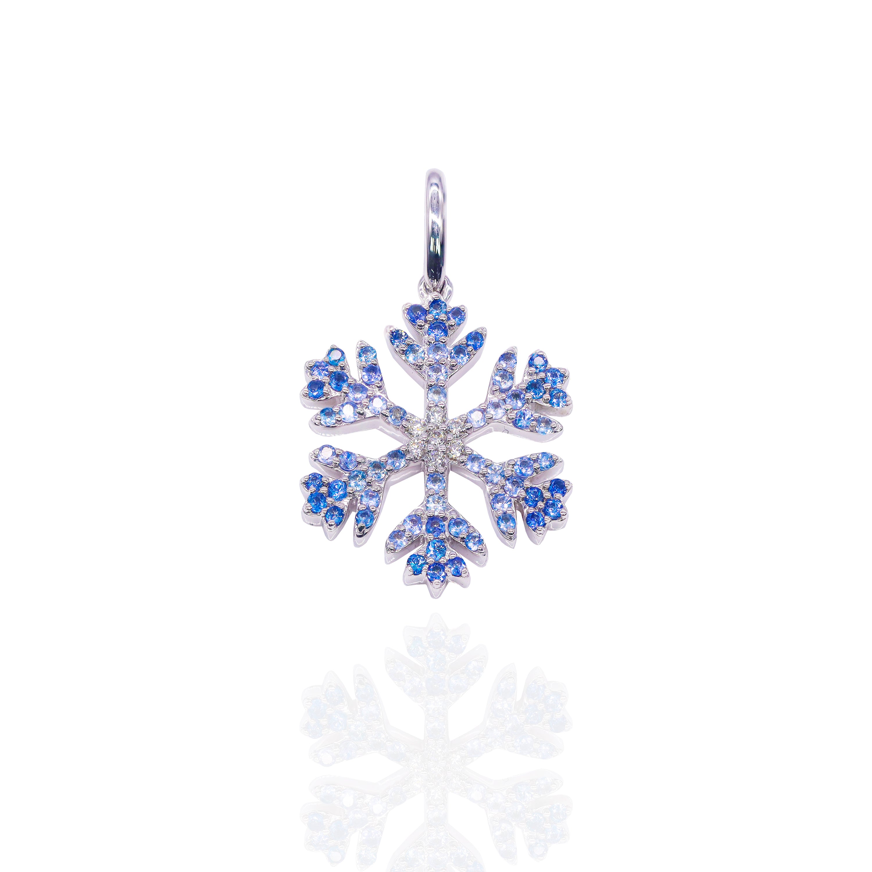 Diamond Ombre Sapphire Snowflake