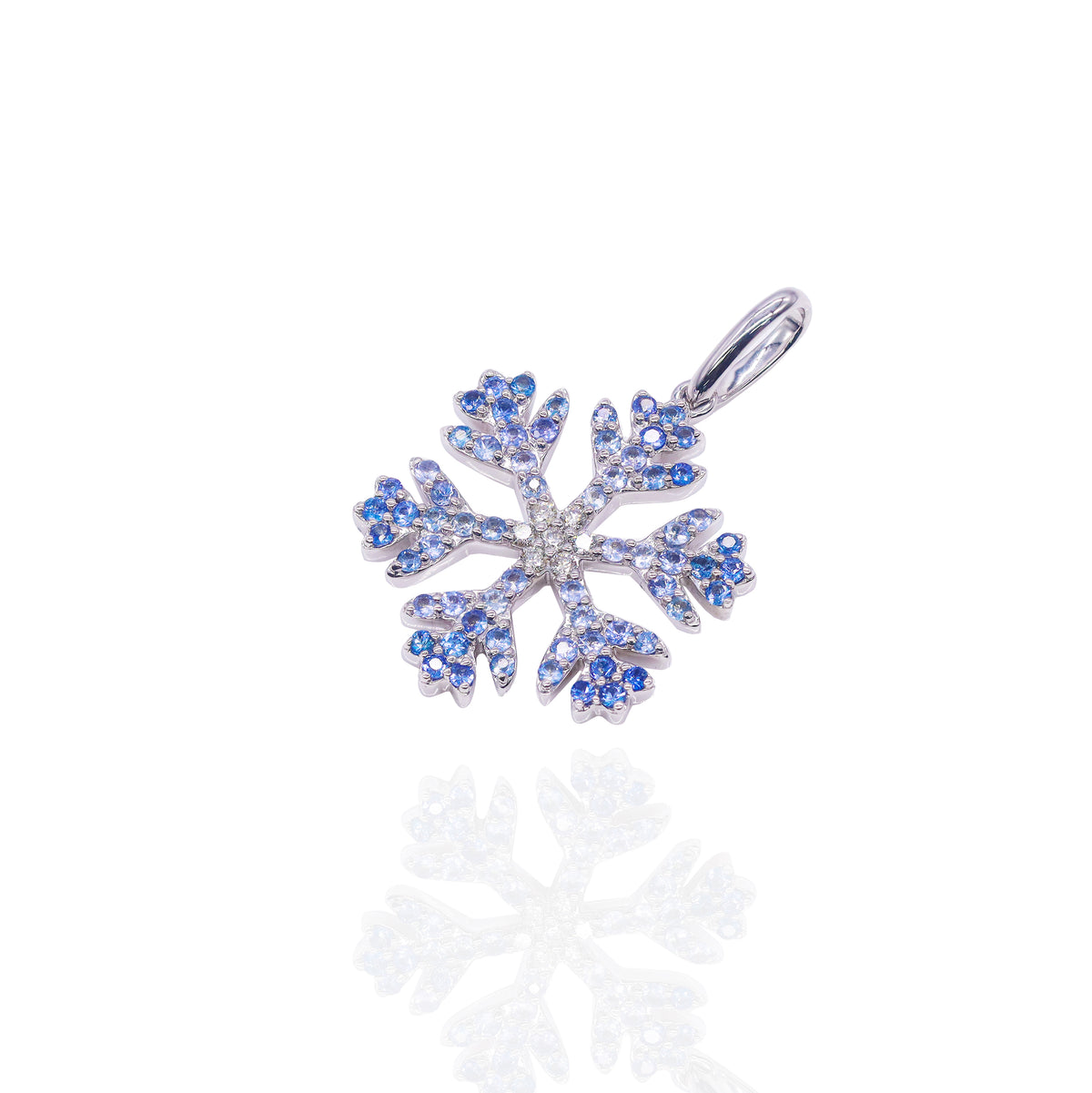 Diamond Ombre Sapphire Snowflake