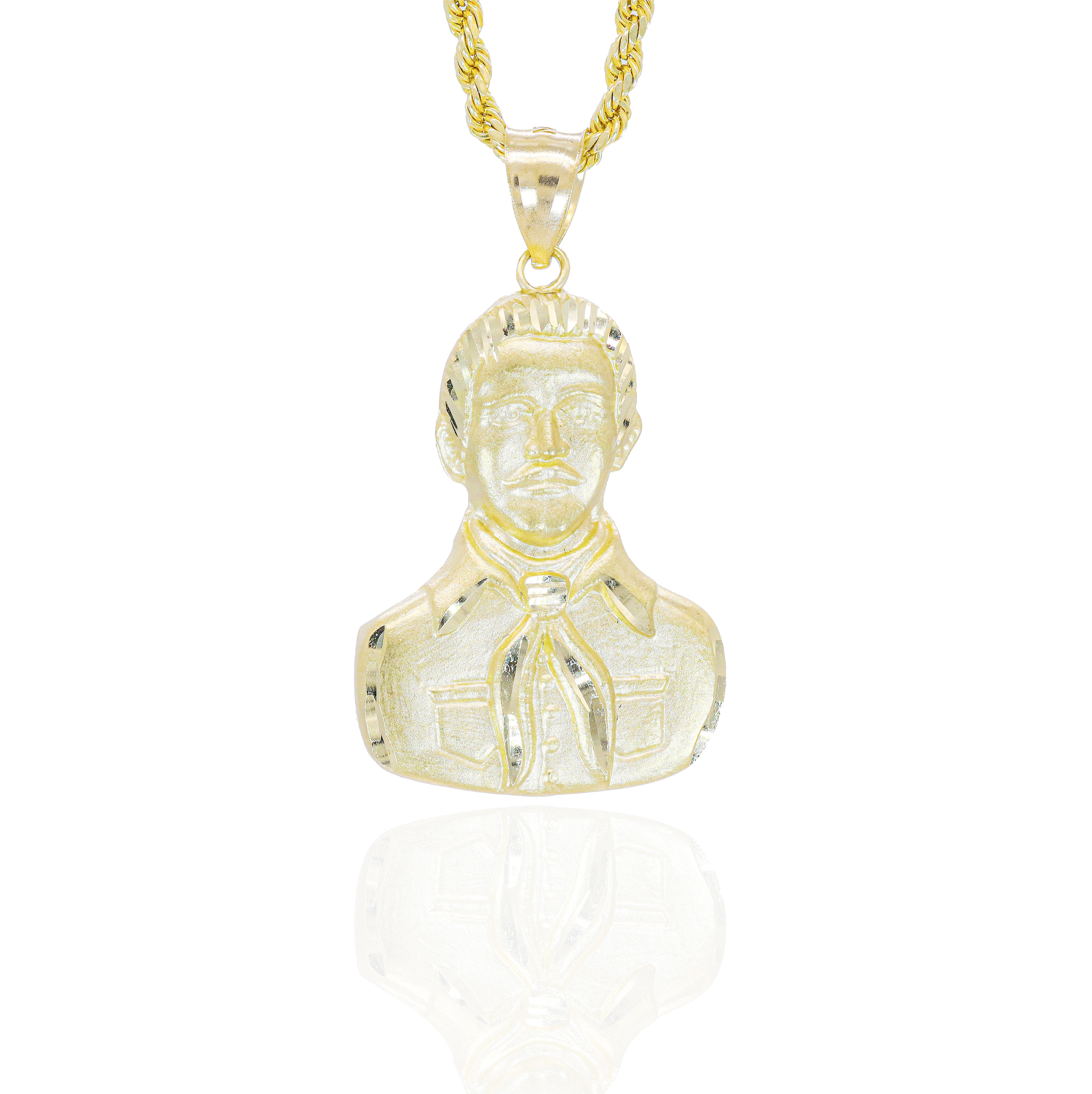 Solid Gold Malverde Charm