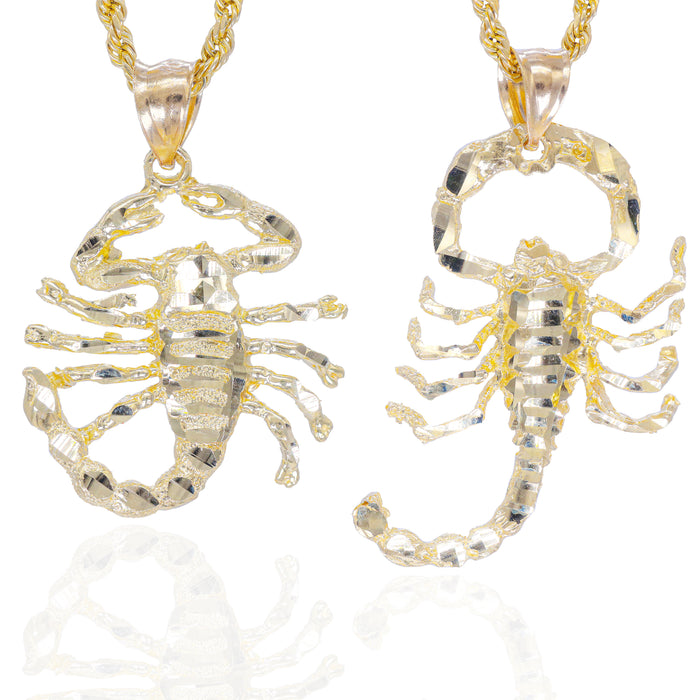 Solid Gold Scorpion Pendant image