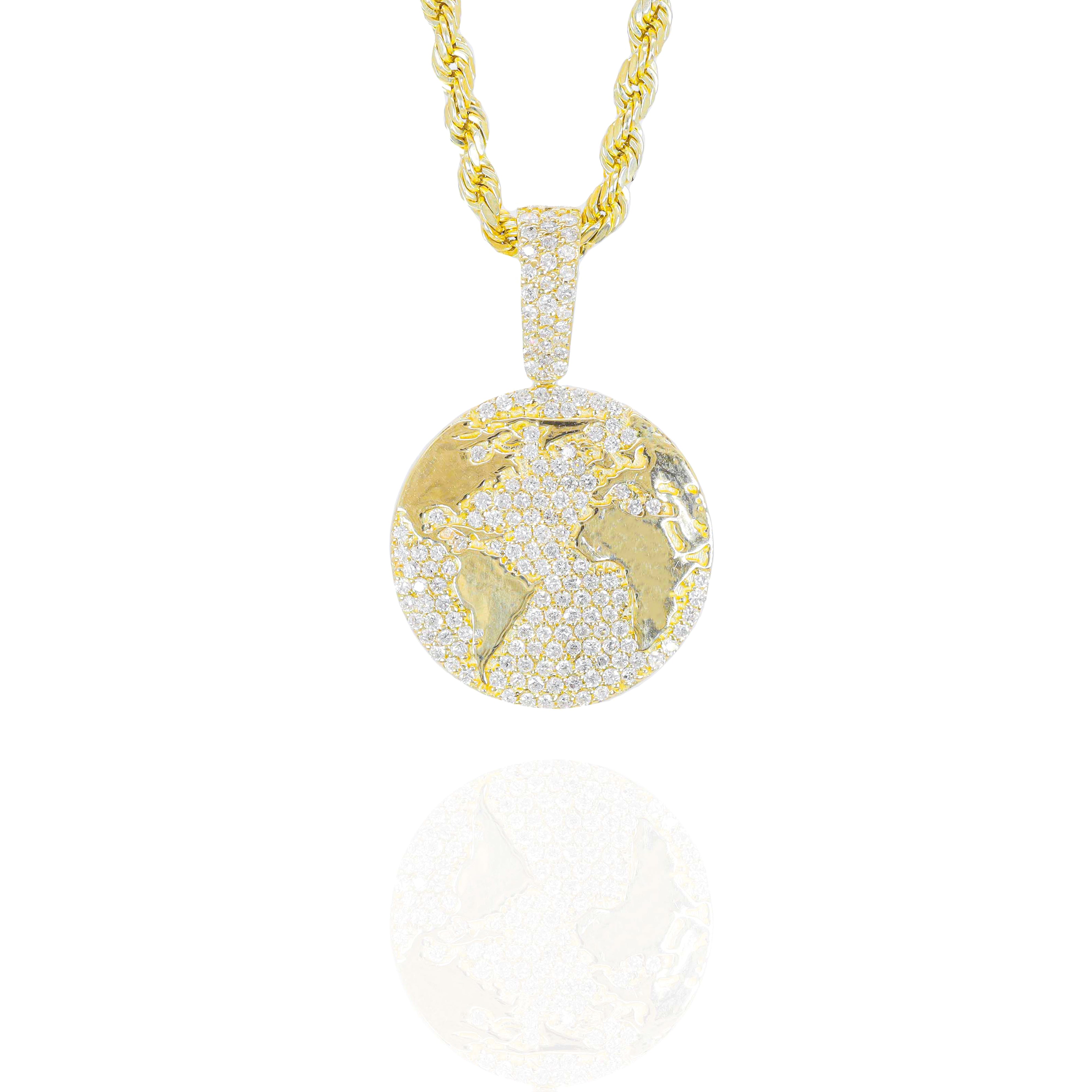 World is Yours Diamond Pendant