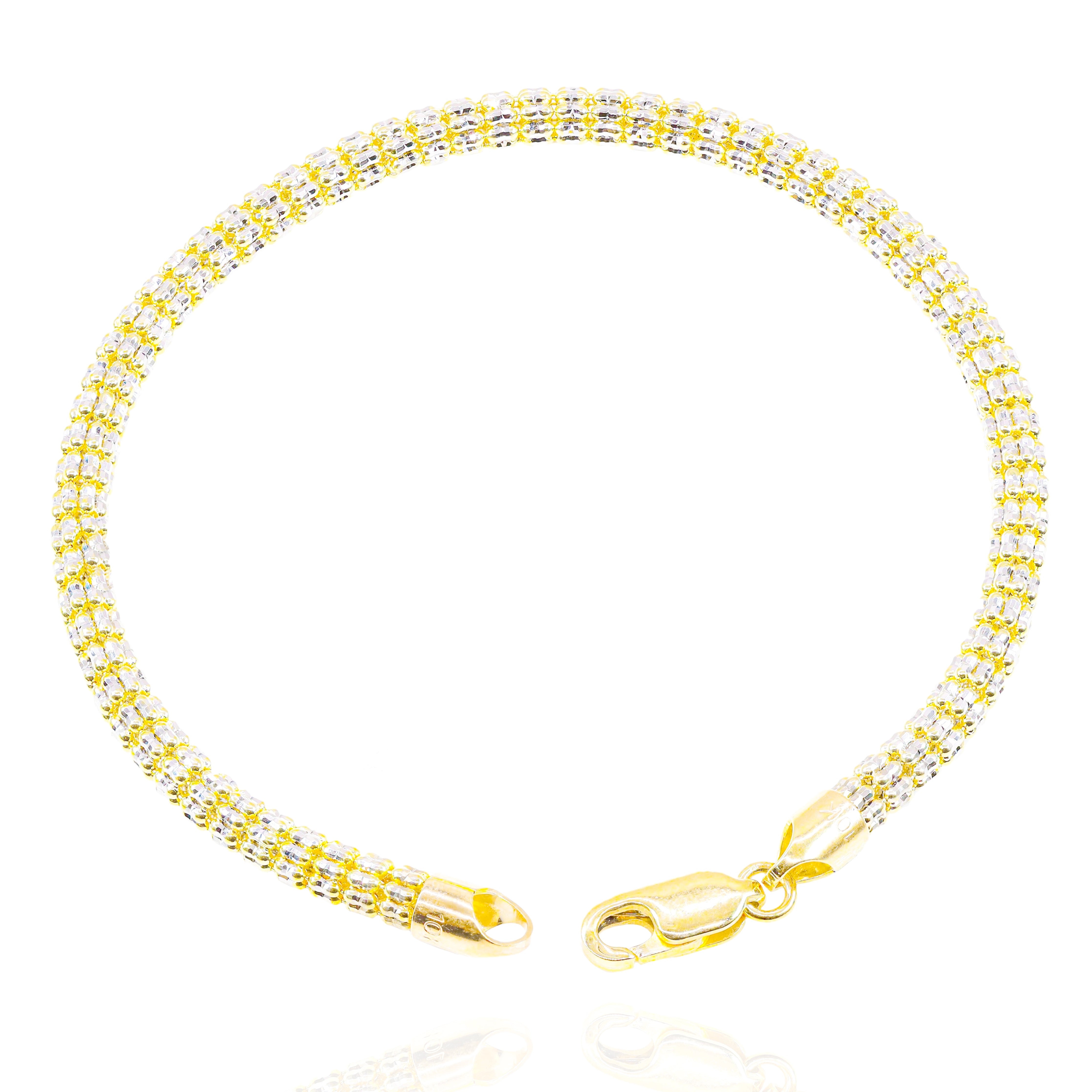 14KT Two-Tone ICE Gold Bracelet