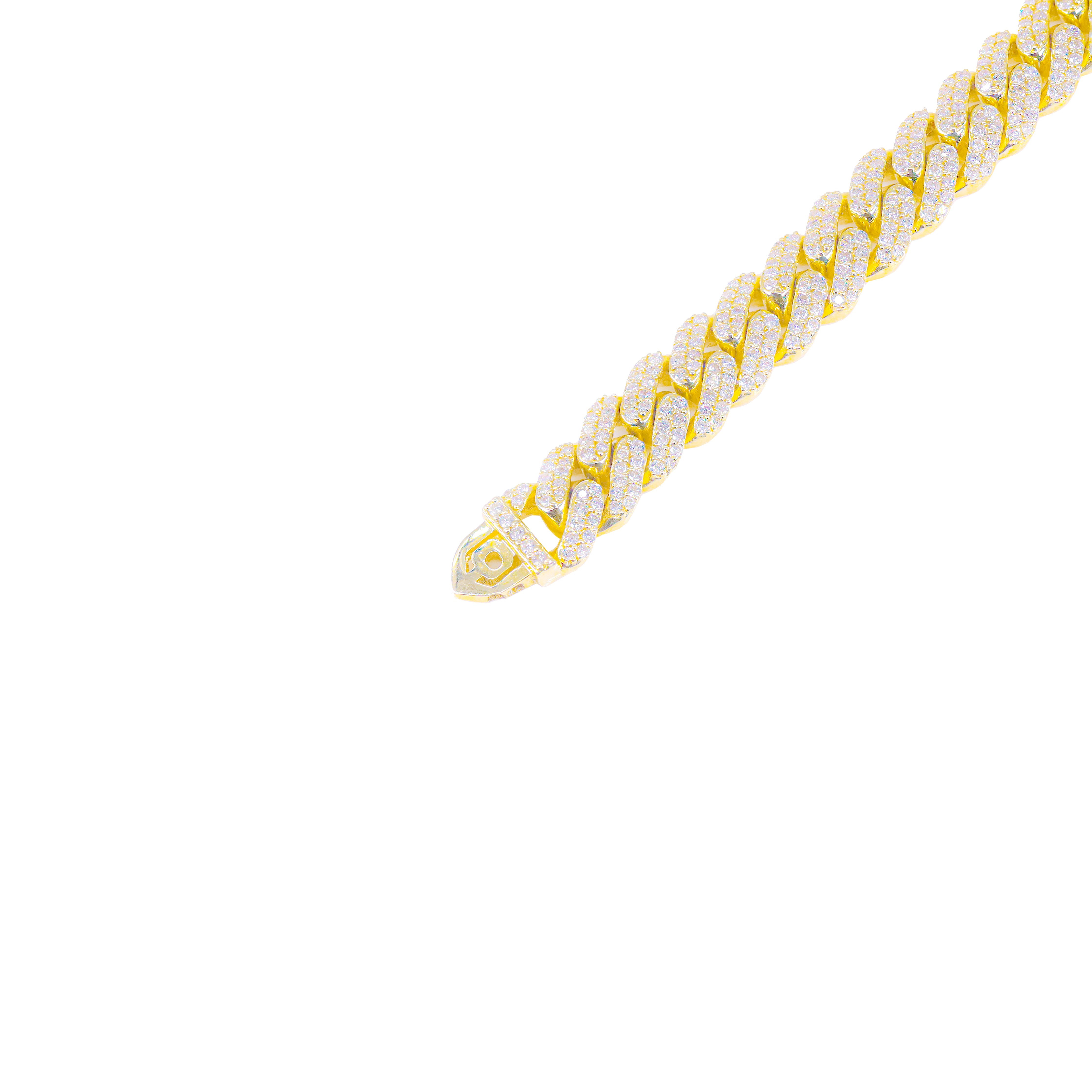 9mm Diamond Cuban Link Bracelet