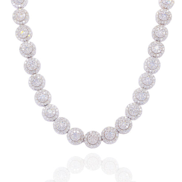 Cluster Round Diamond Tennis Chain image