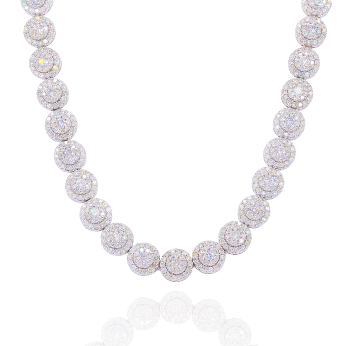 Cluster Round Diamond Tennis Chain image