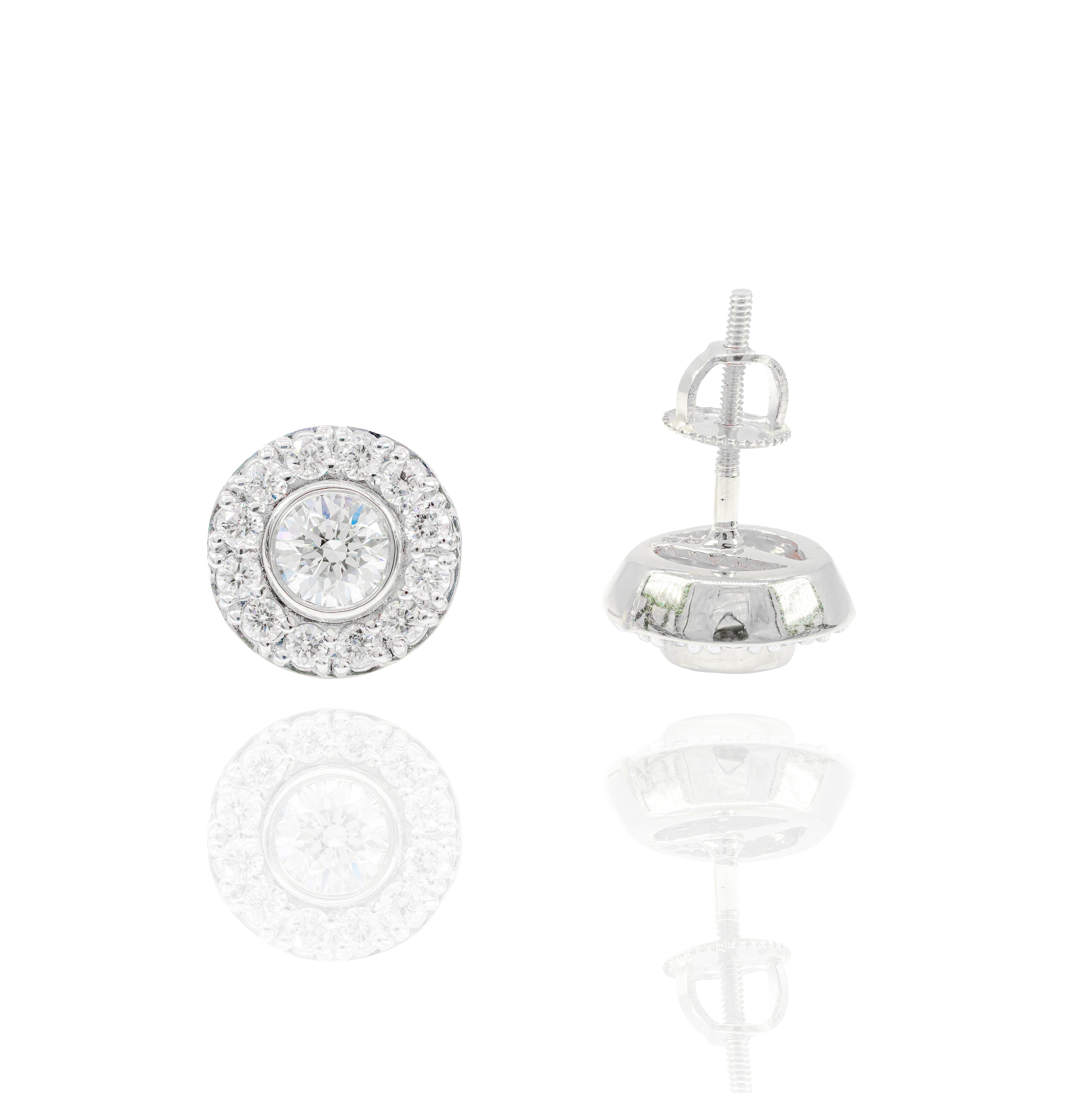 35-Pointer Center Diamond Earrings