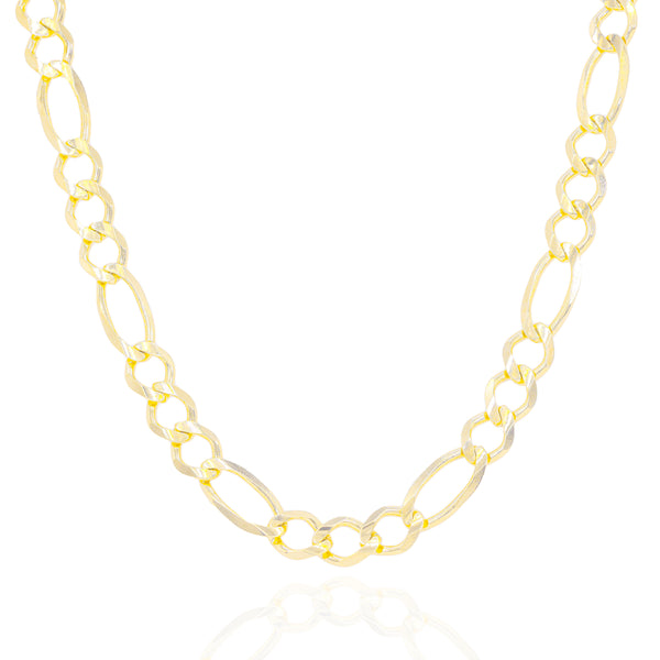 14KT Solid Yellow Gold Figaro Chain image
