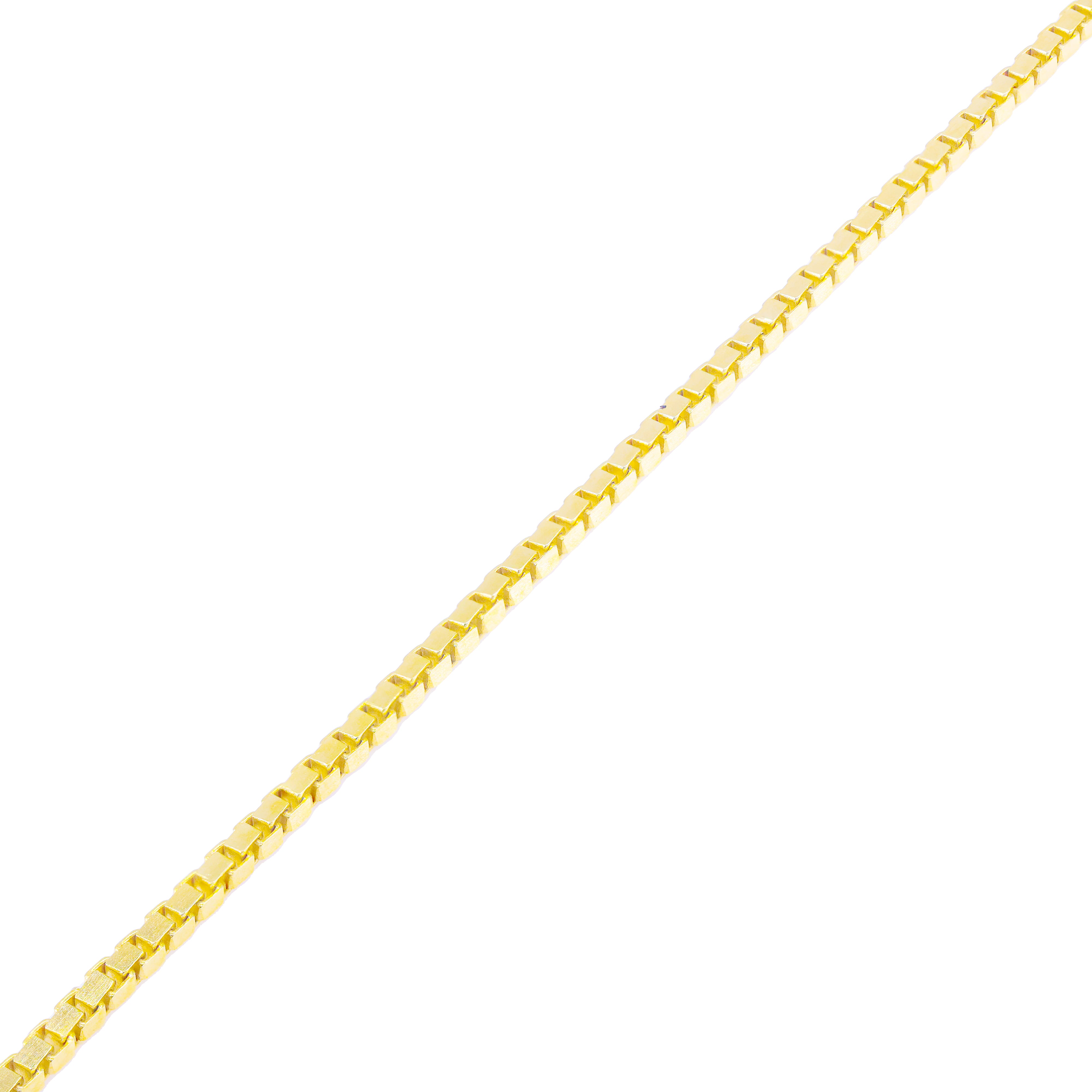 14KT Solid Box Link Yellow Gold Chain