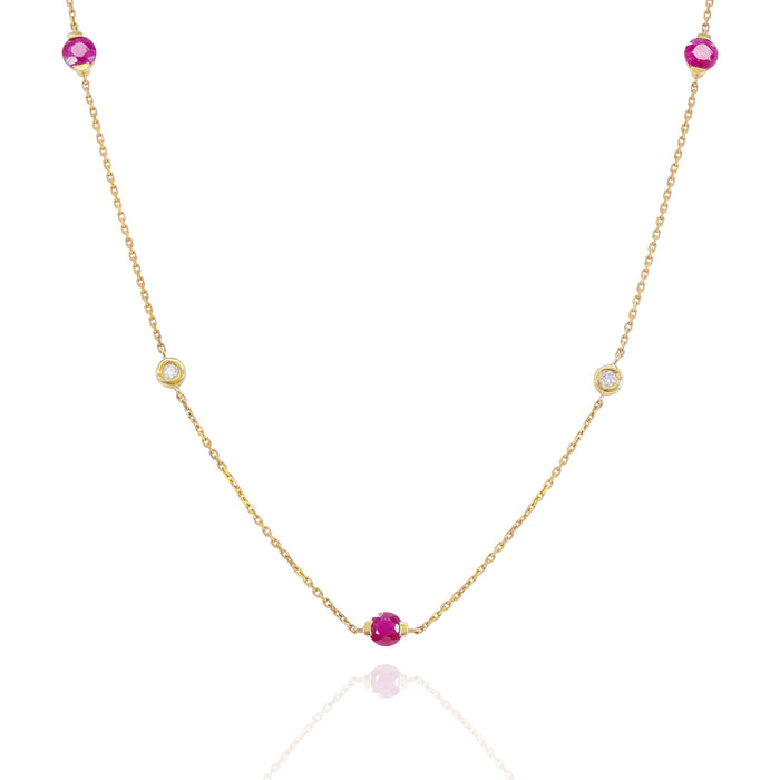 Ruby & Diamonds By The Yard Chain image