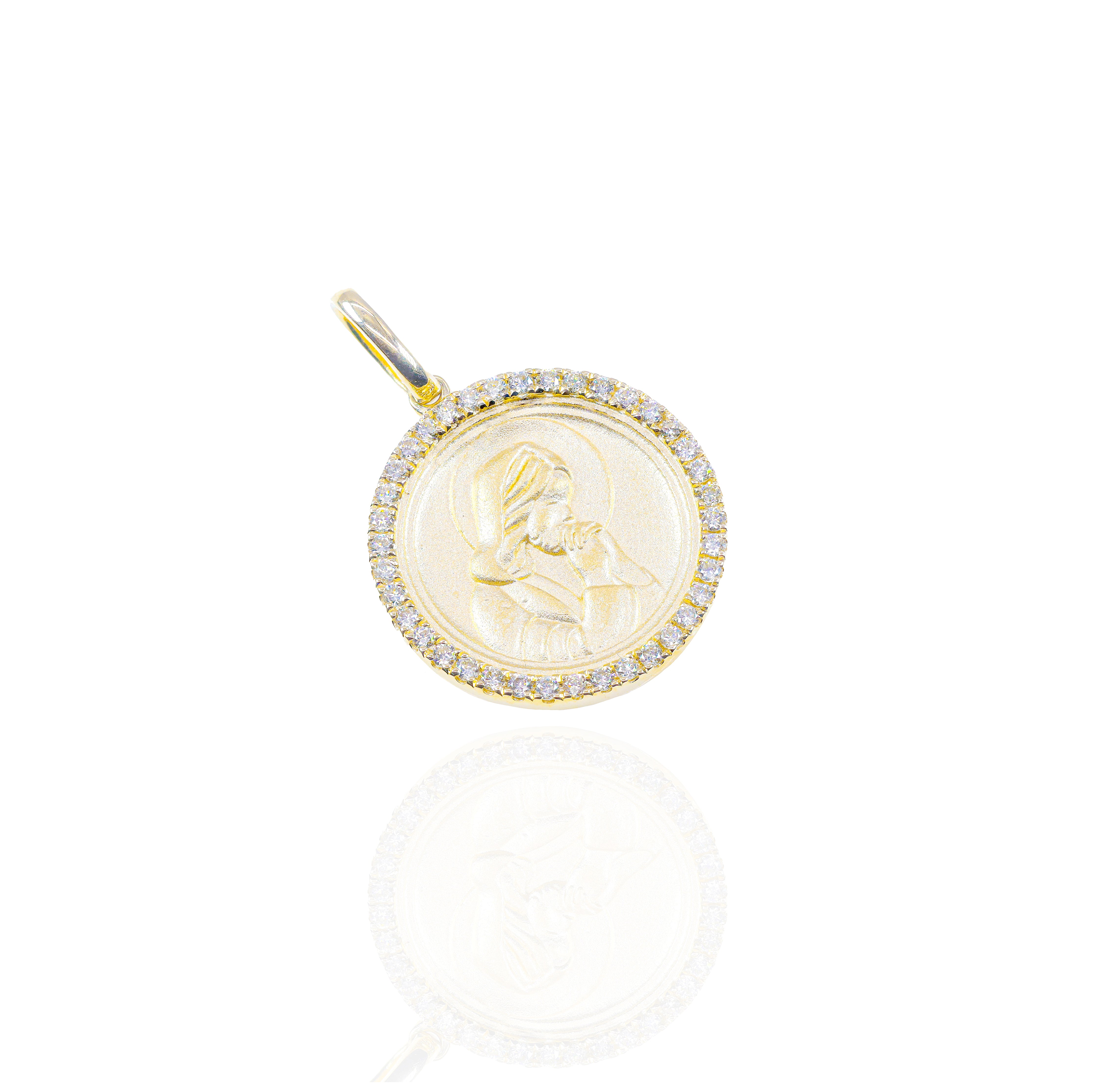 Heart of Mary Diamond Pendant