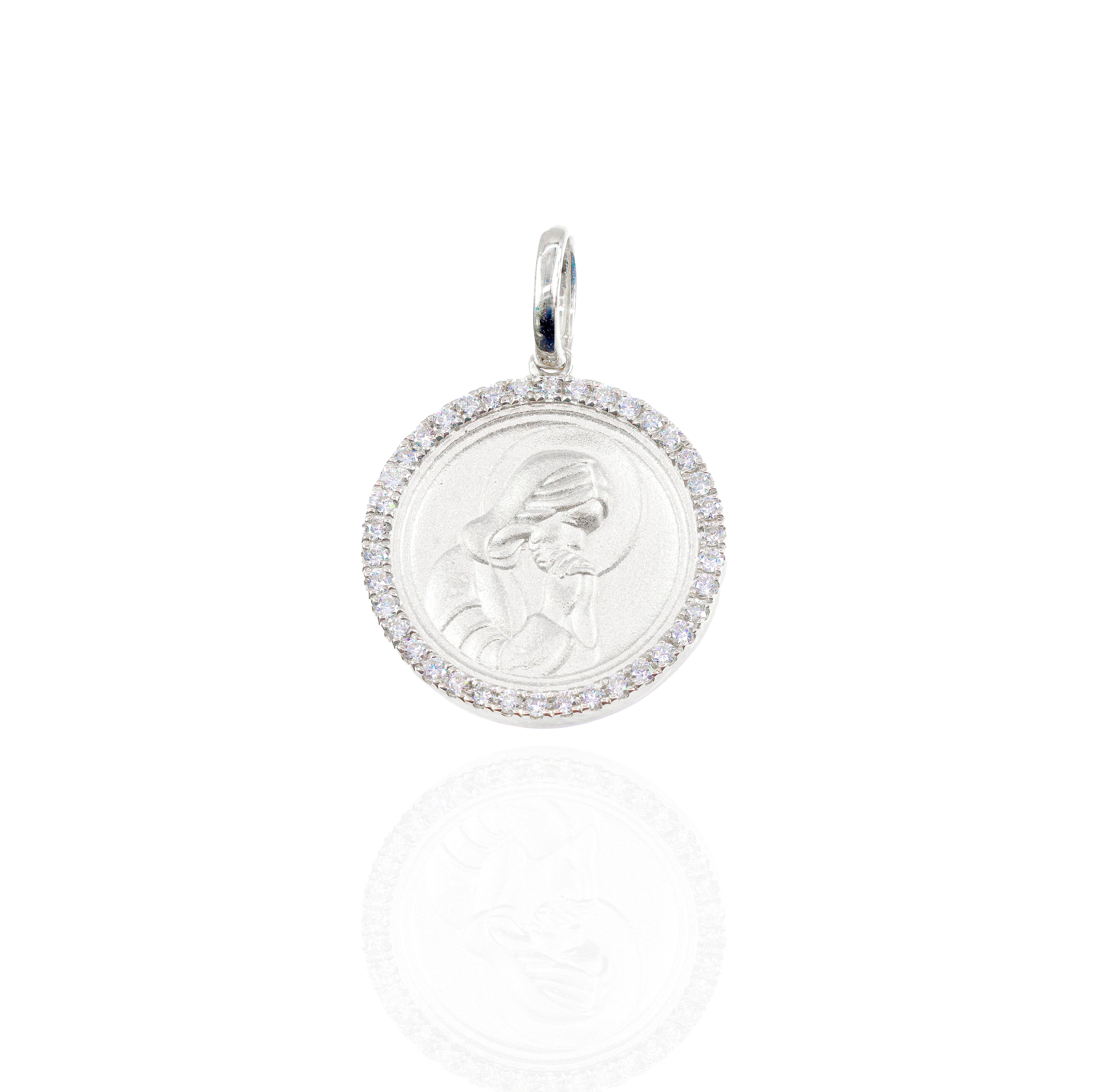 Heart of Mary Diamond Pendant