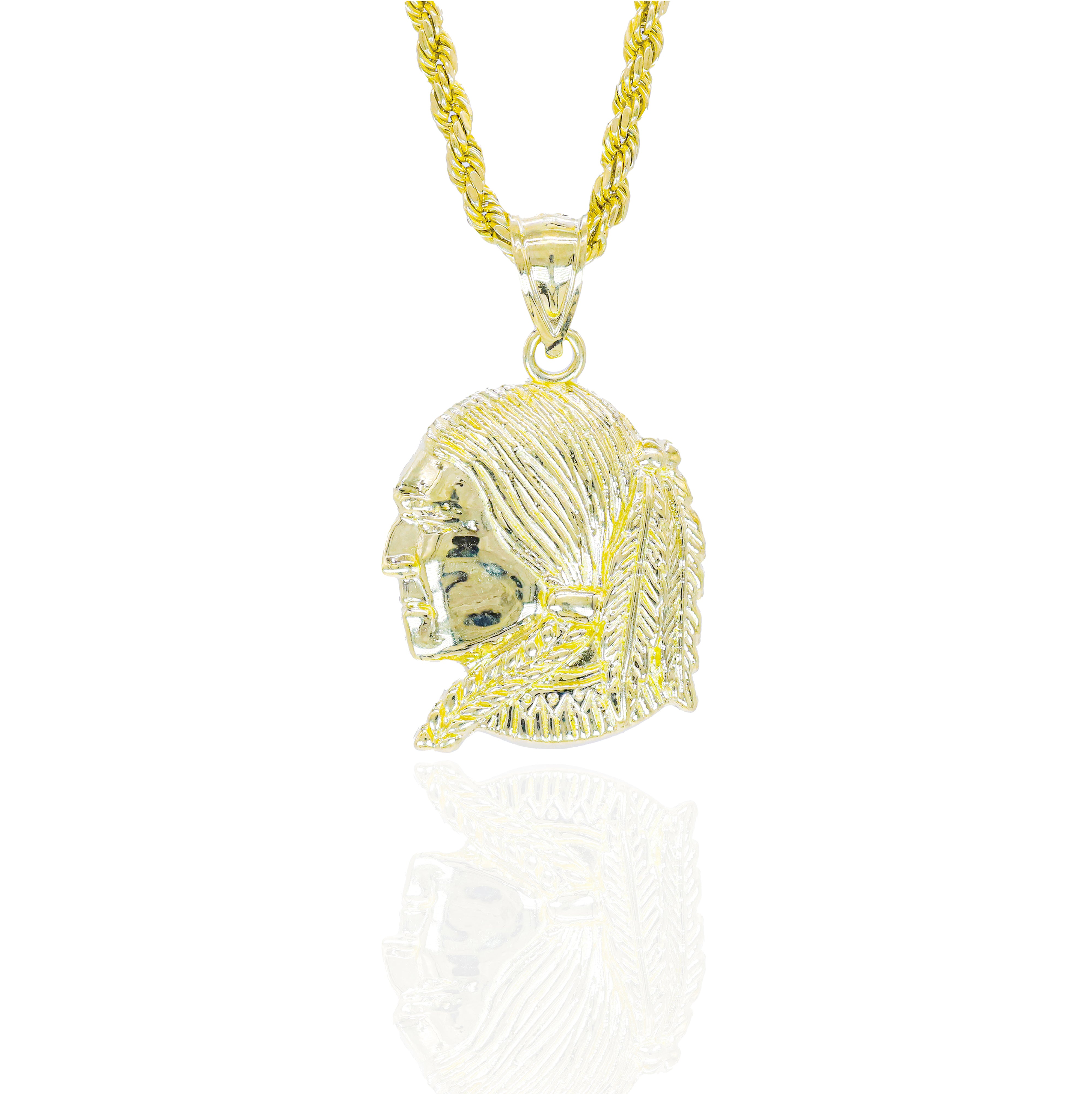 Native American Solid Gold Pendant