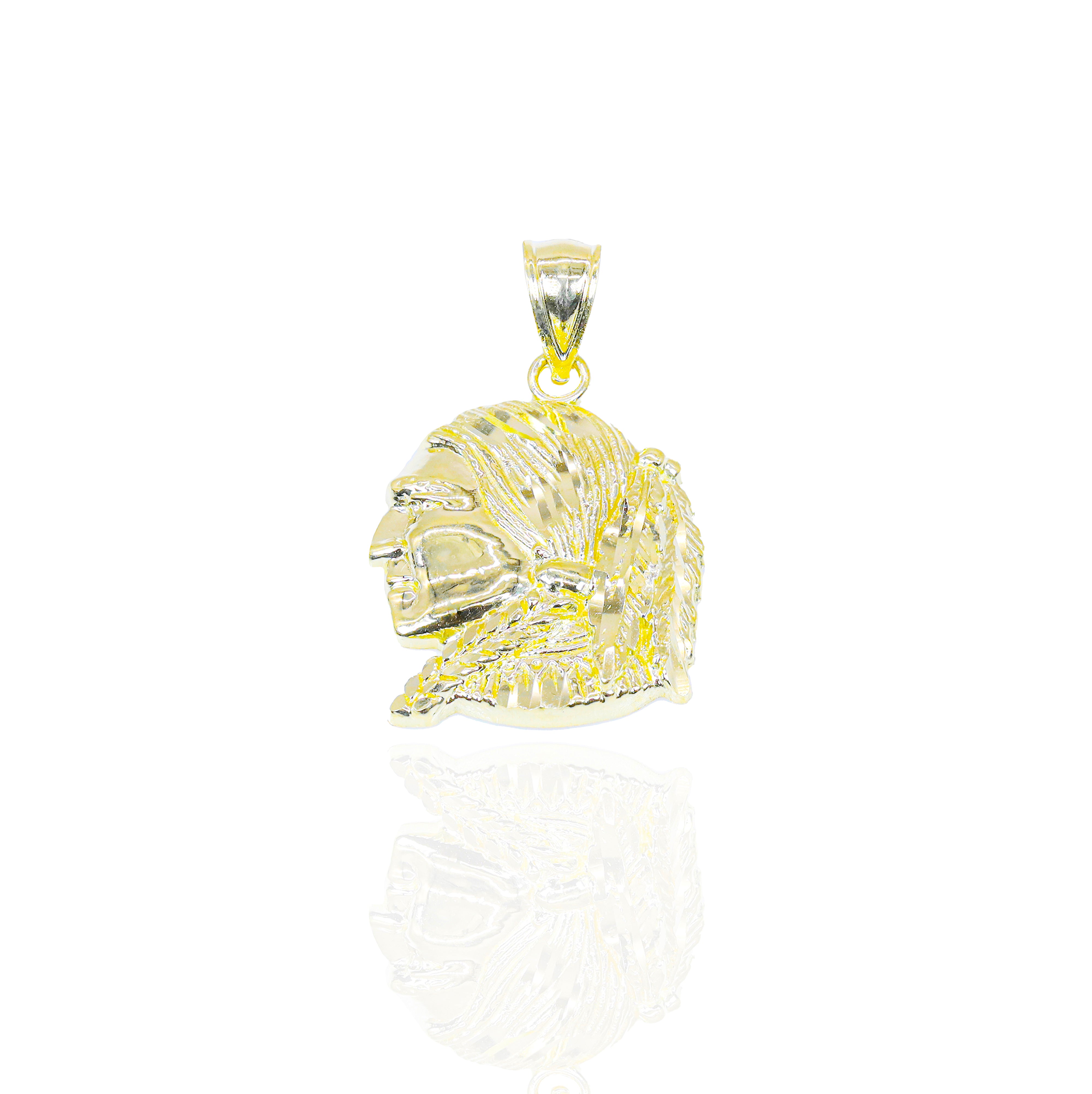 Native American Solid Gold Pendant