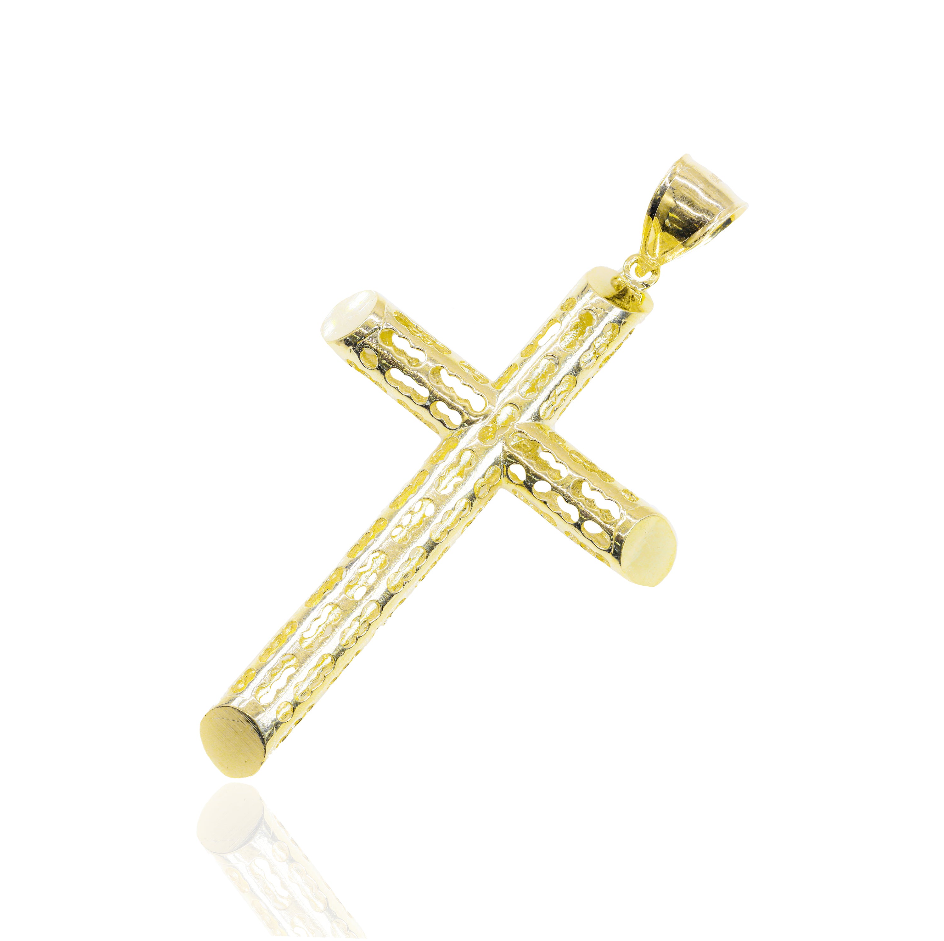 Italian Open Concept Cross Pendant