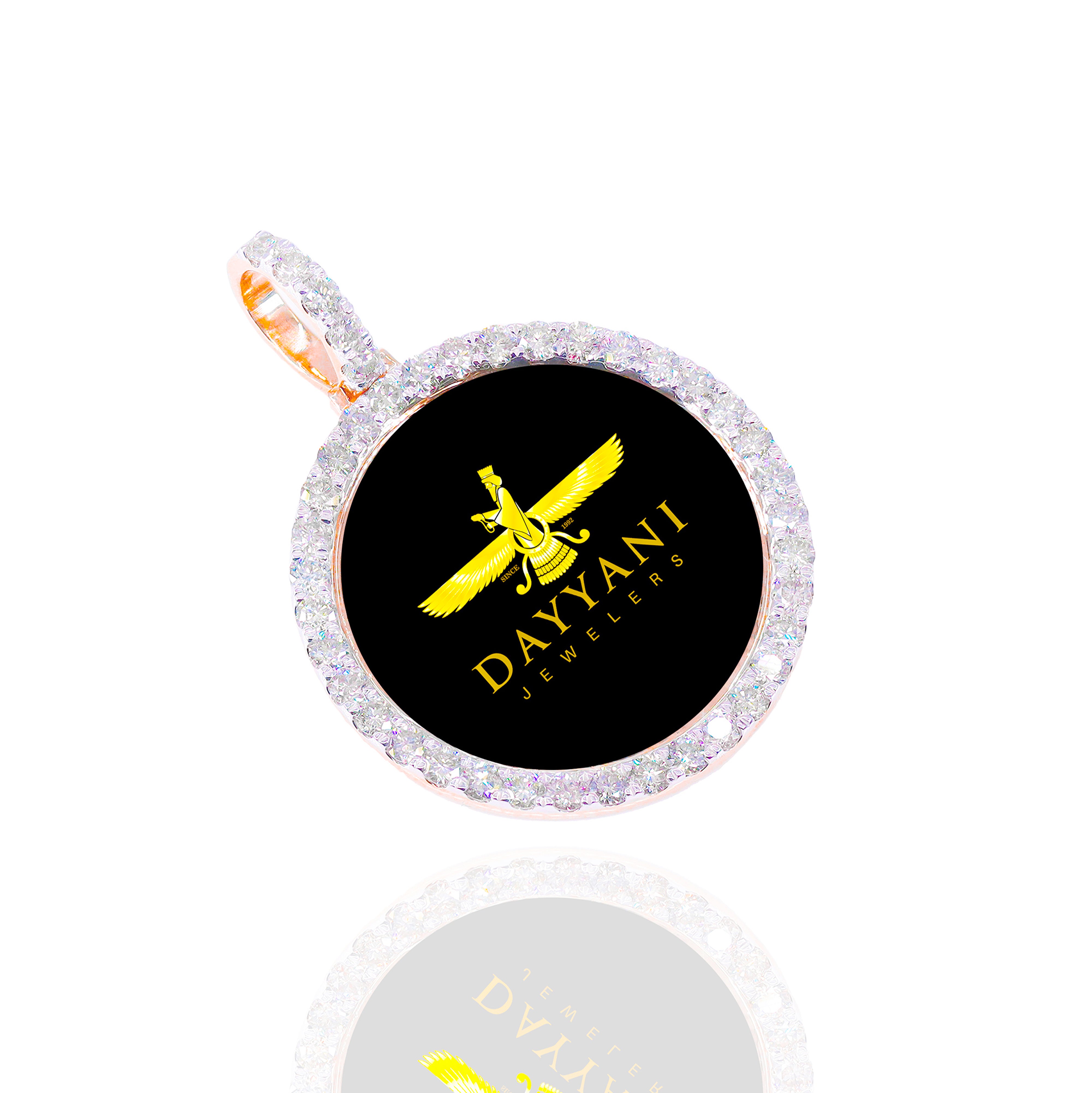 1.20 Inch One Row Memory Diamond  Pendant
