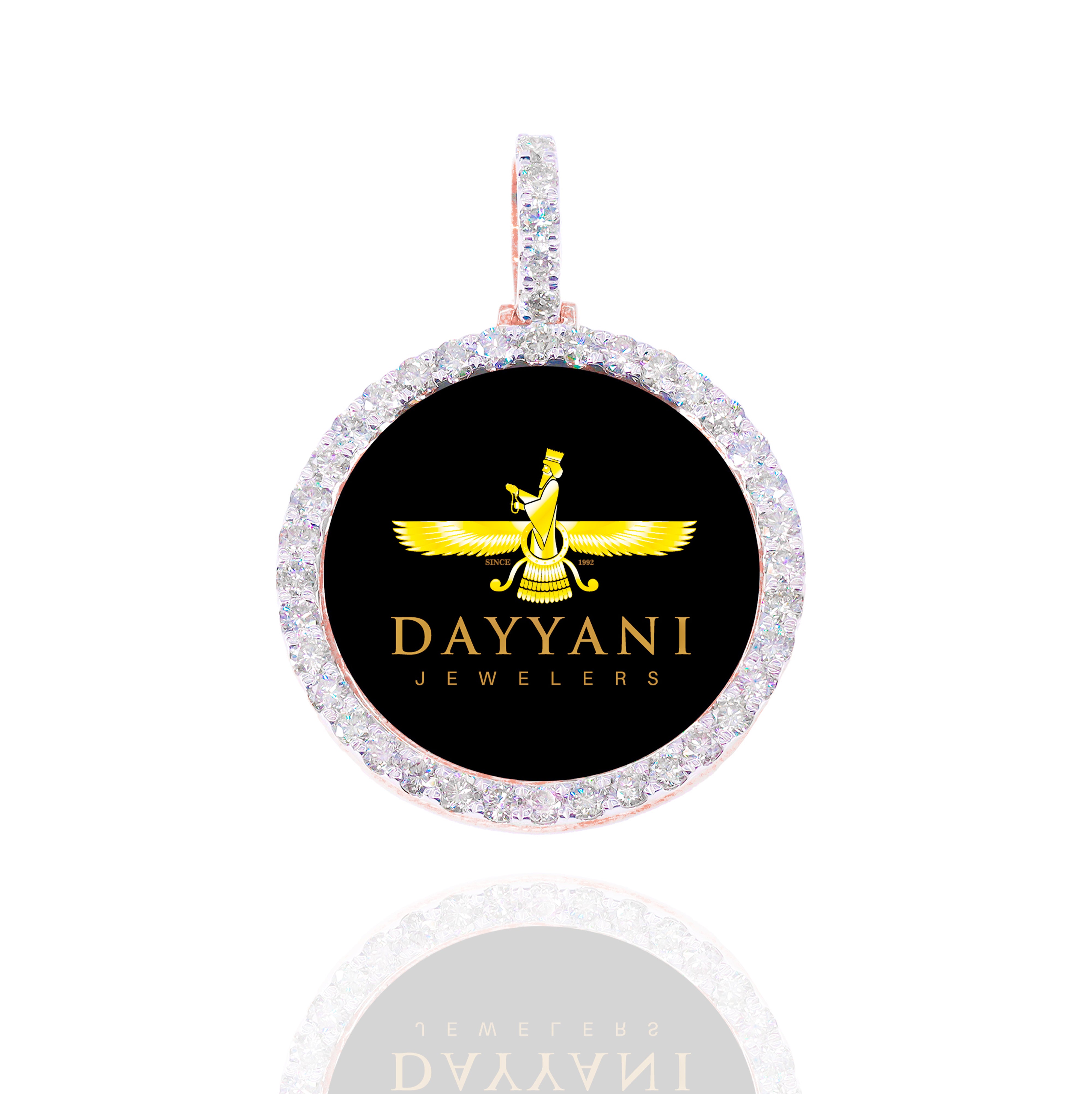 1.20 Inch One Row Memory Diamond  Pendant
