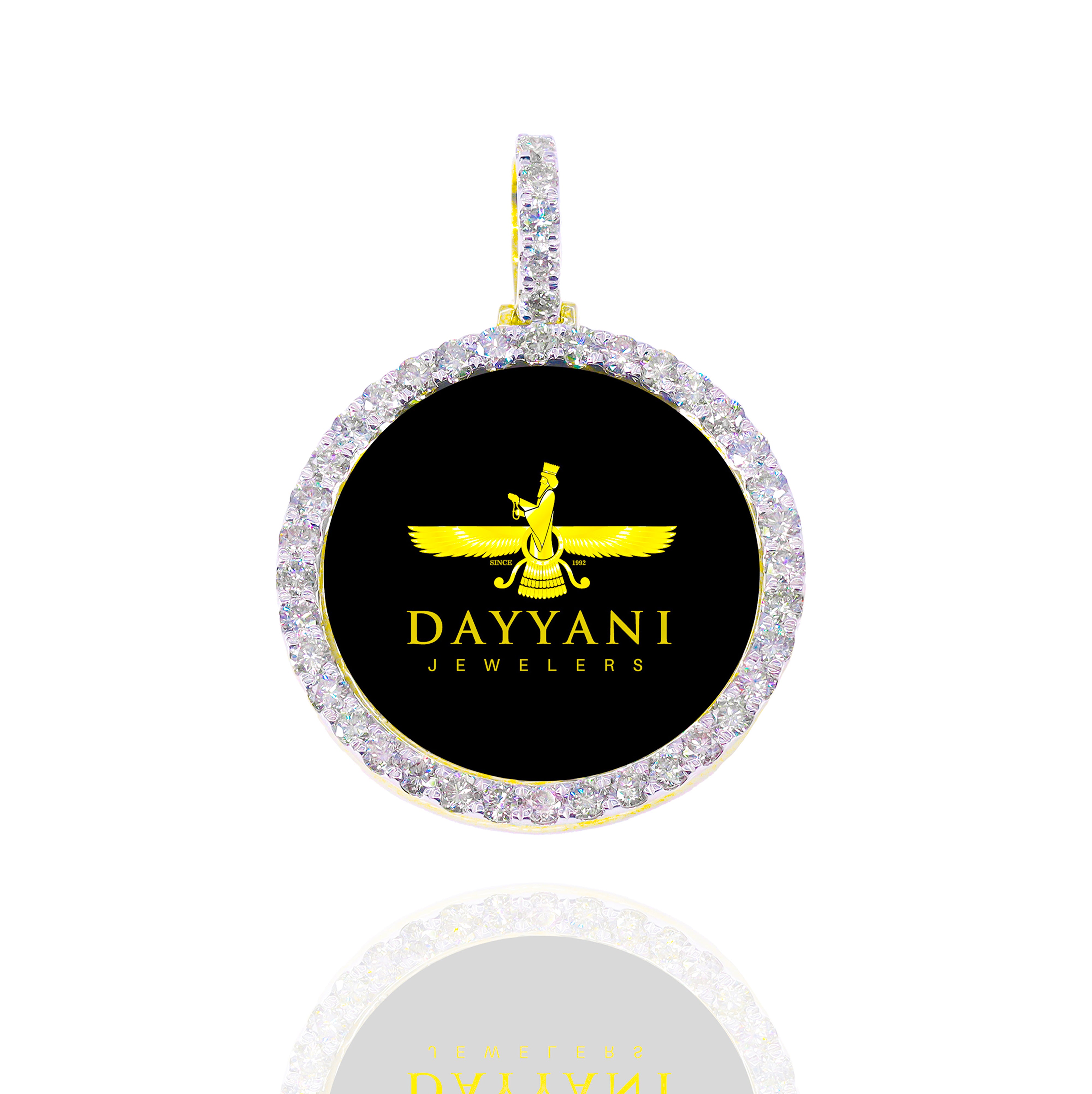 1.20 Inch One Row Memory Diamond  Pendant