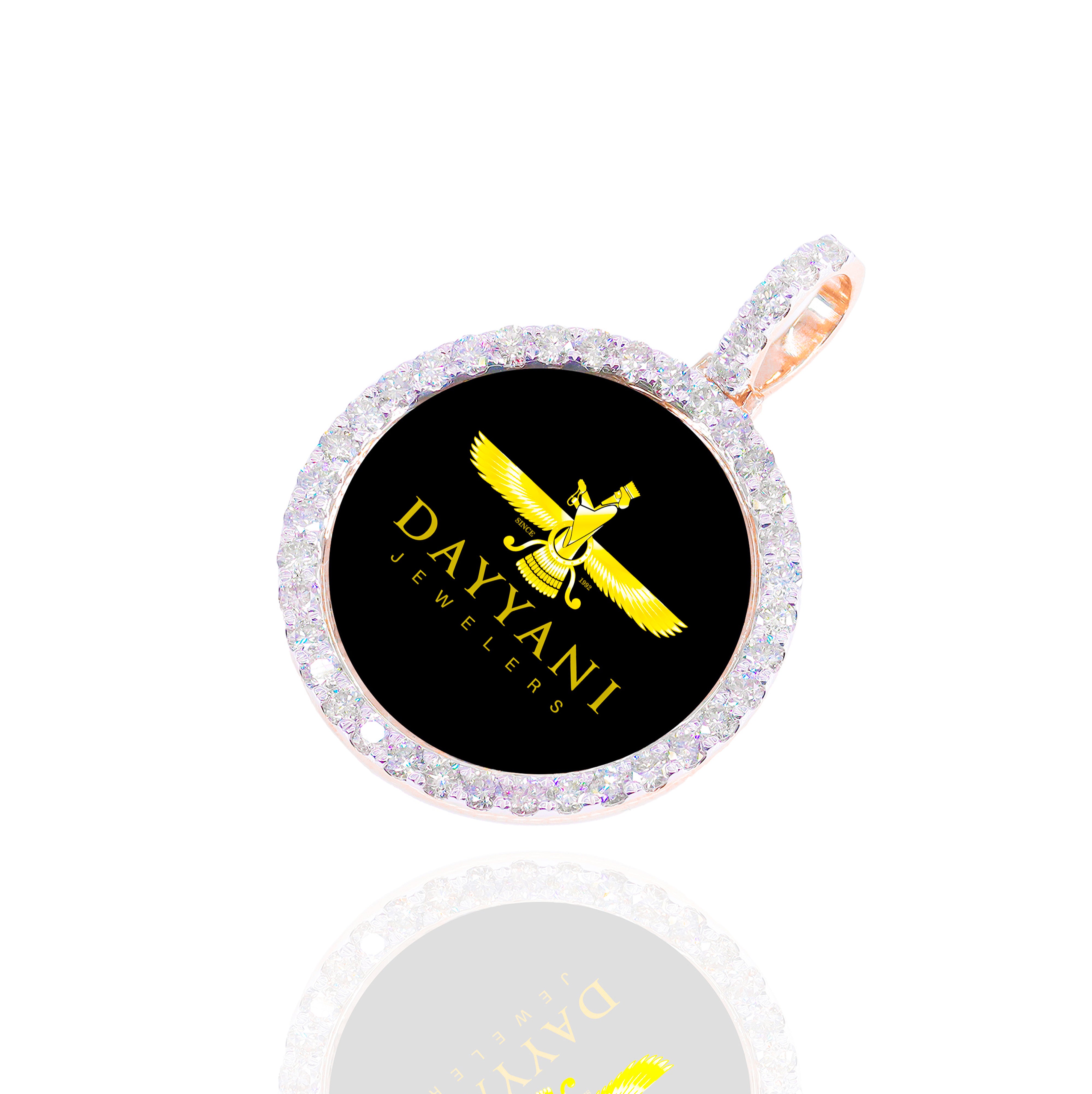 1.20 Inch One Row Memory Diamond  Pendant