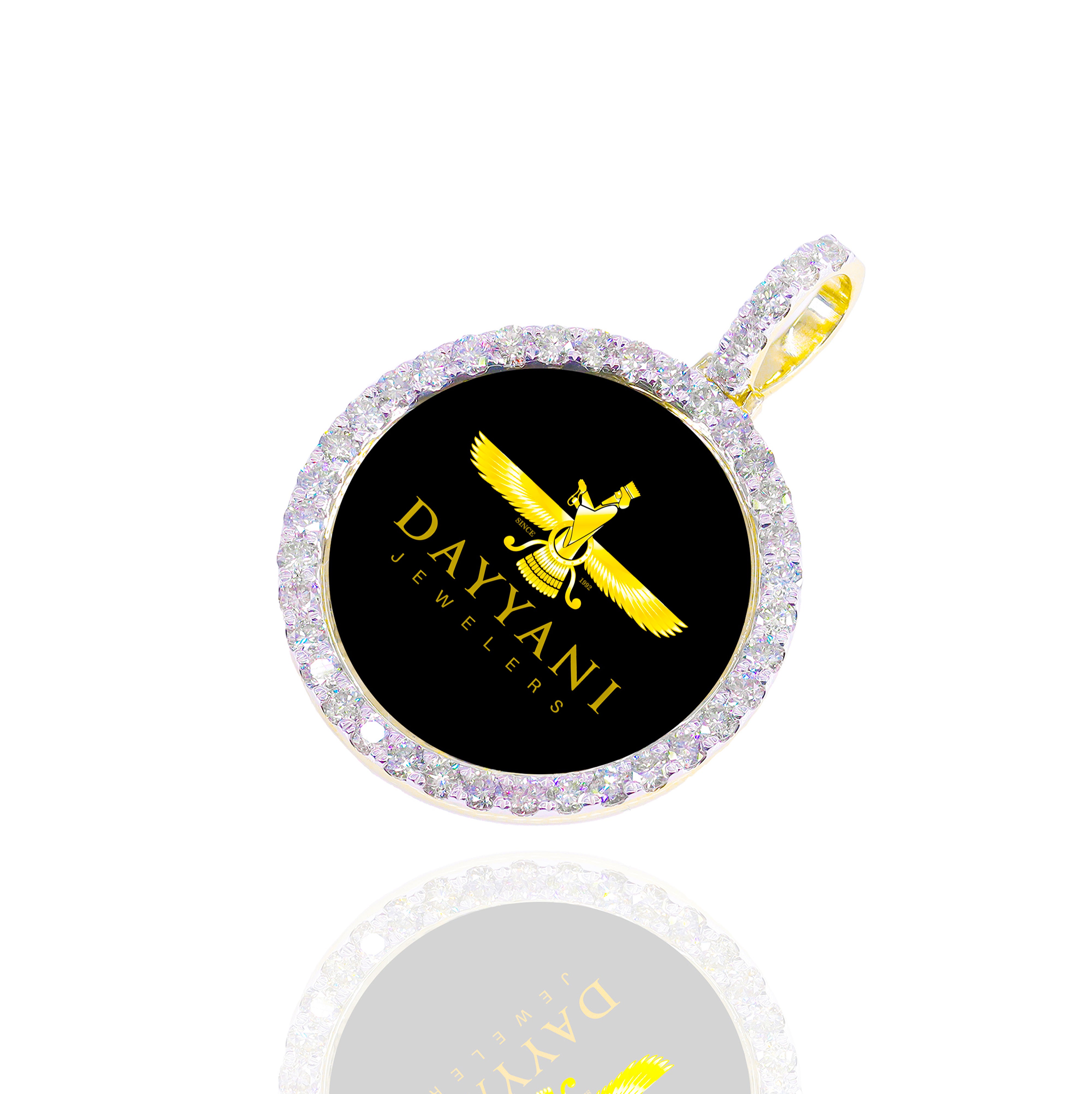 1.20 Inch One Row Memory Diamond  Pendant