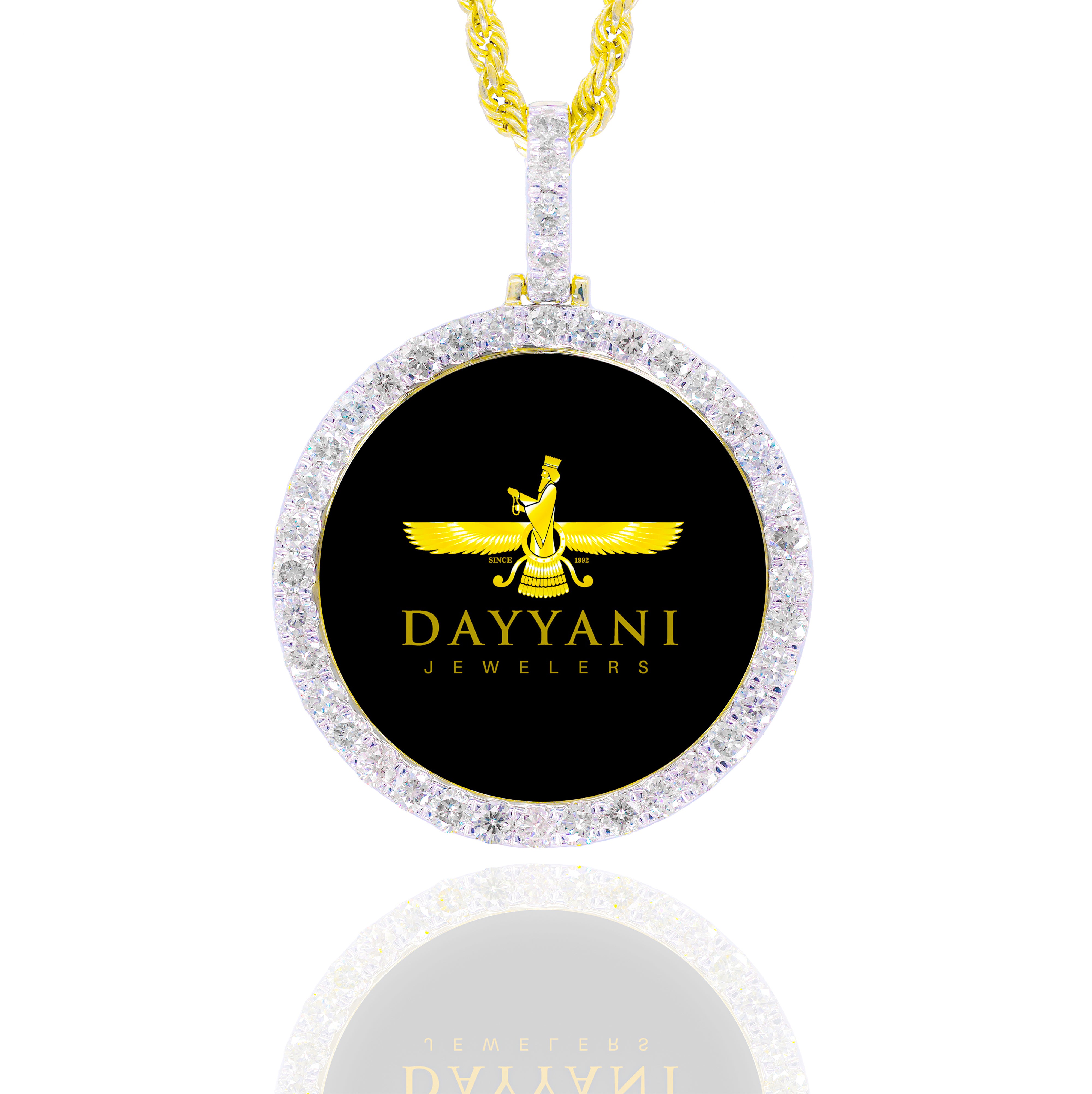 1.20 Inch One Row Memory Diamond  Pendant