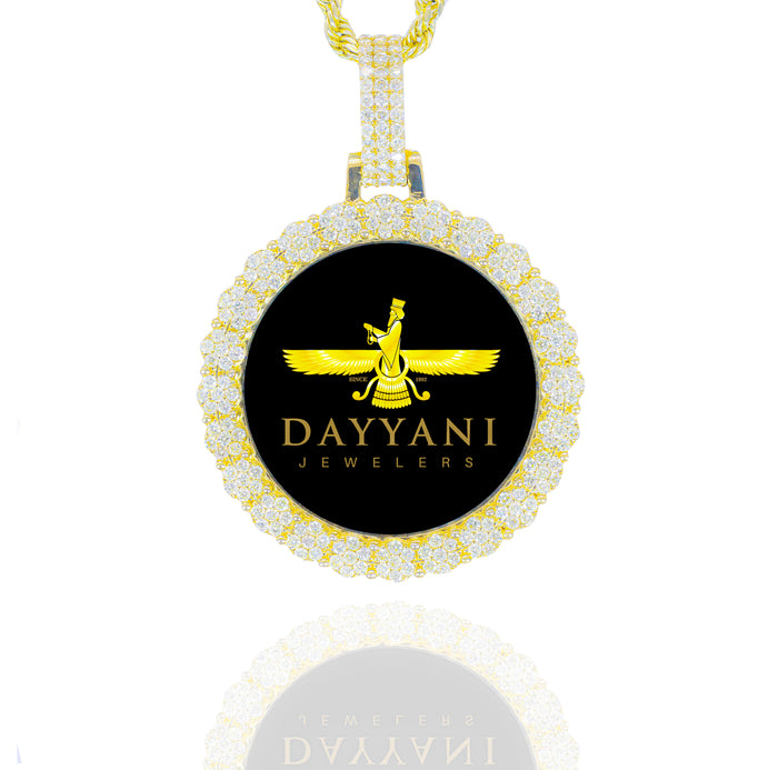 1.20 Inch Cluster Memory/Picture Diamond Pendant image