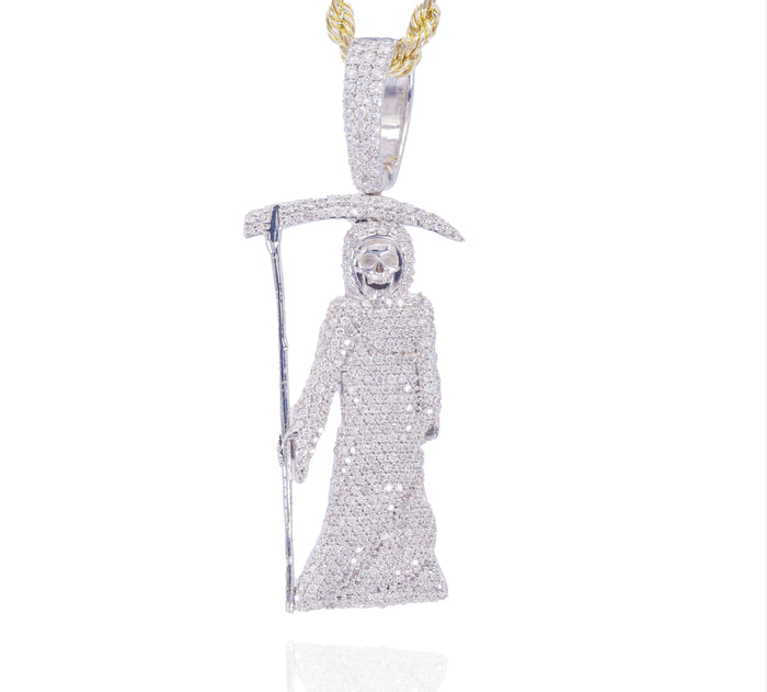 Grim Reaper Diamond Pendant image