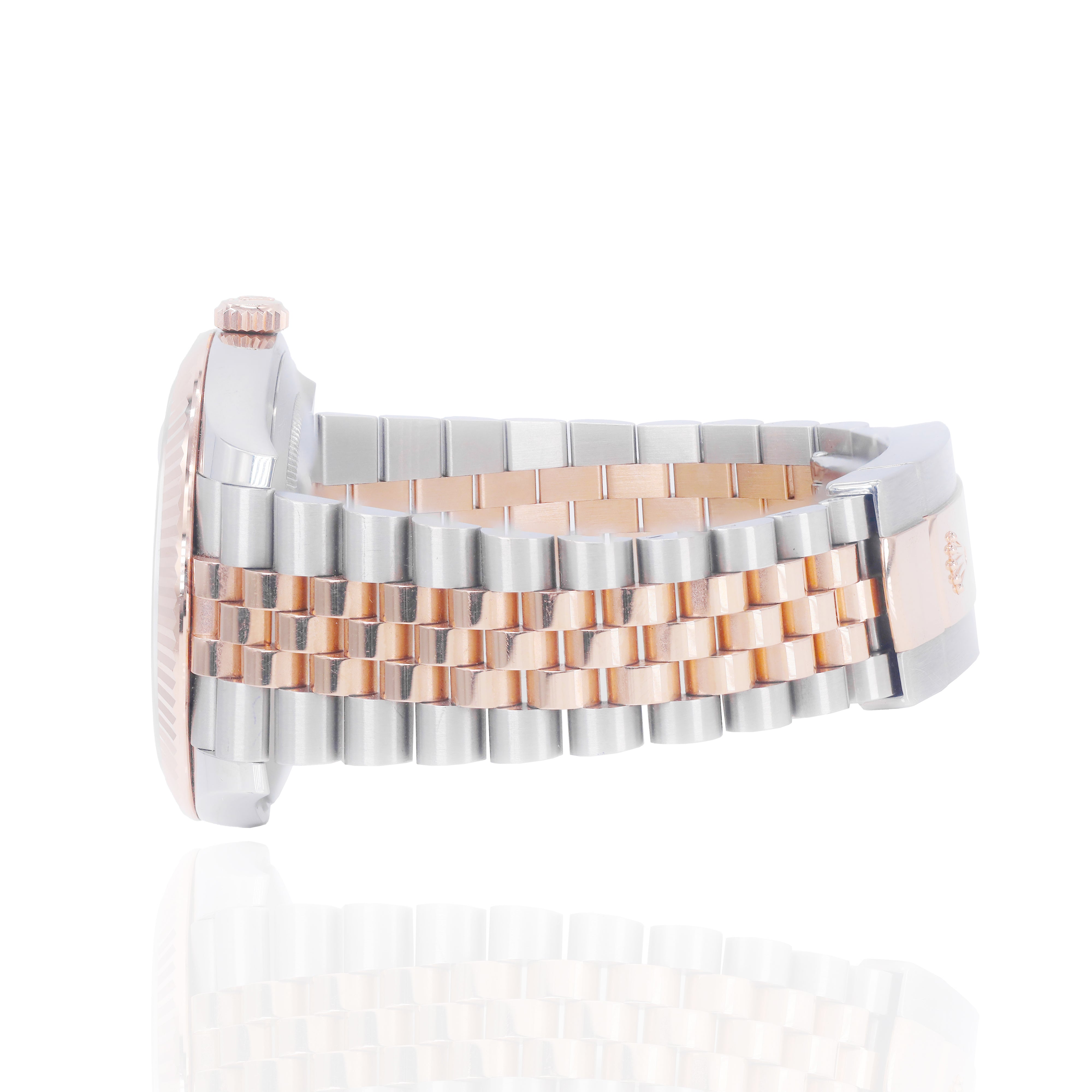 Rolex 126331 Datejust 41mm Two-Tone 18K Gold Fluted Bezel & SunDust Diamond Dial