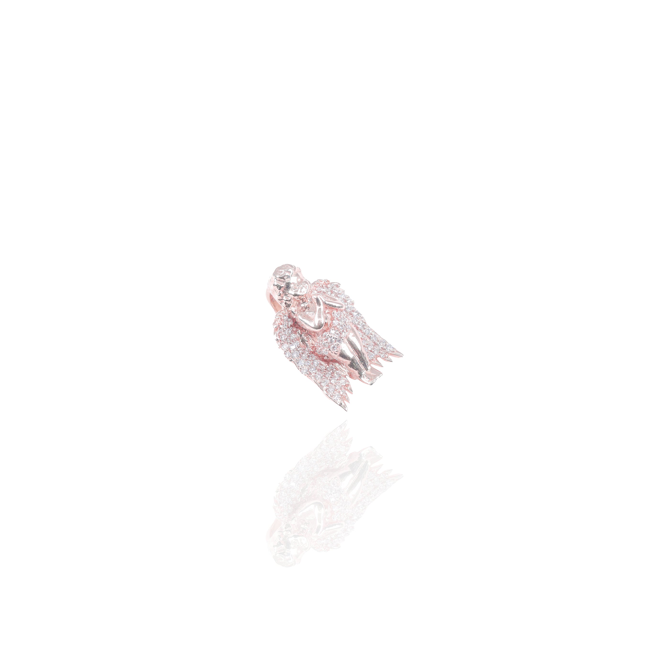 Praying Angel Diamond Pendant