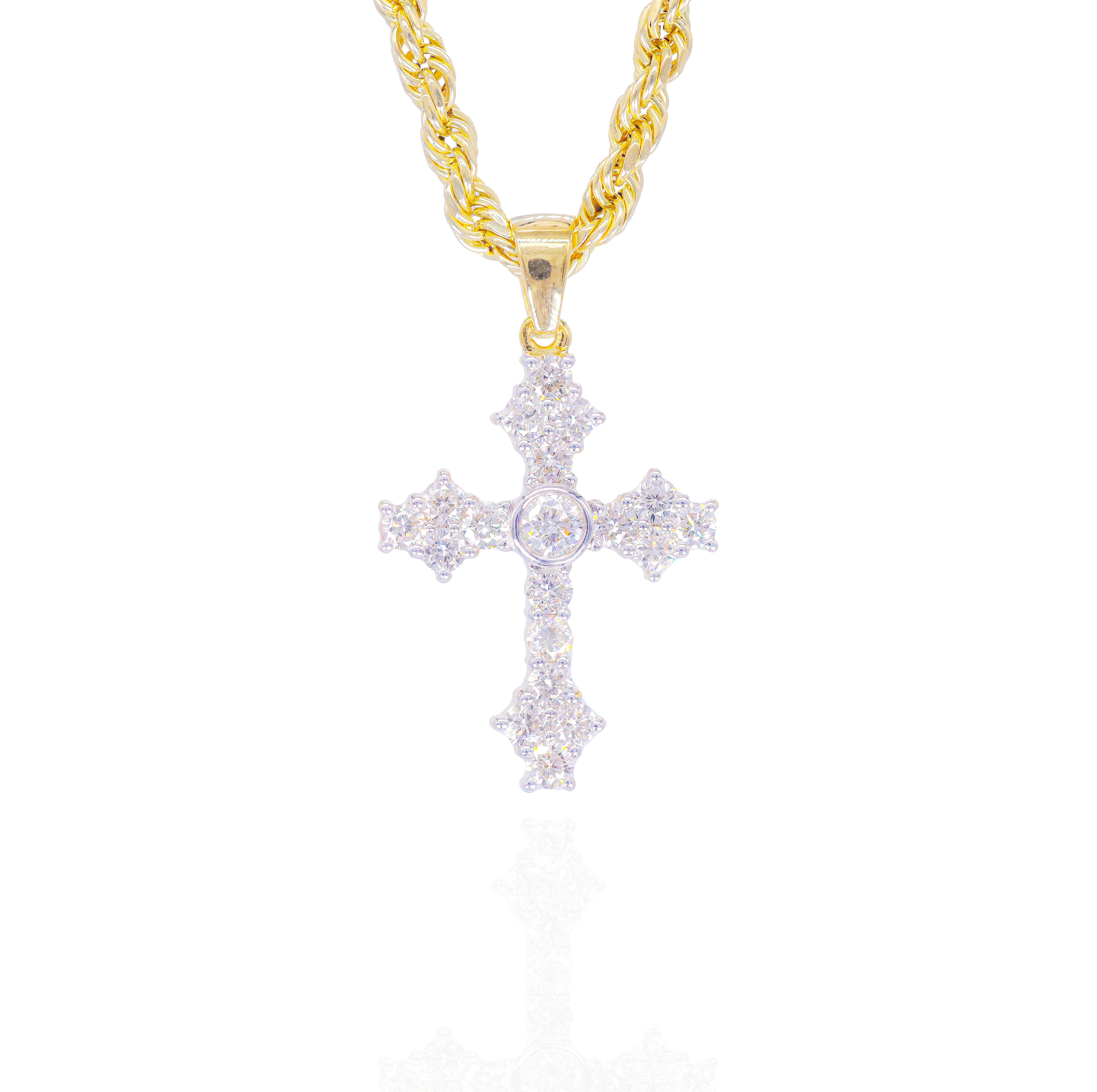 Botonnee Cross Diamond Pendant