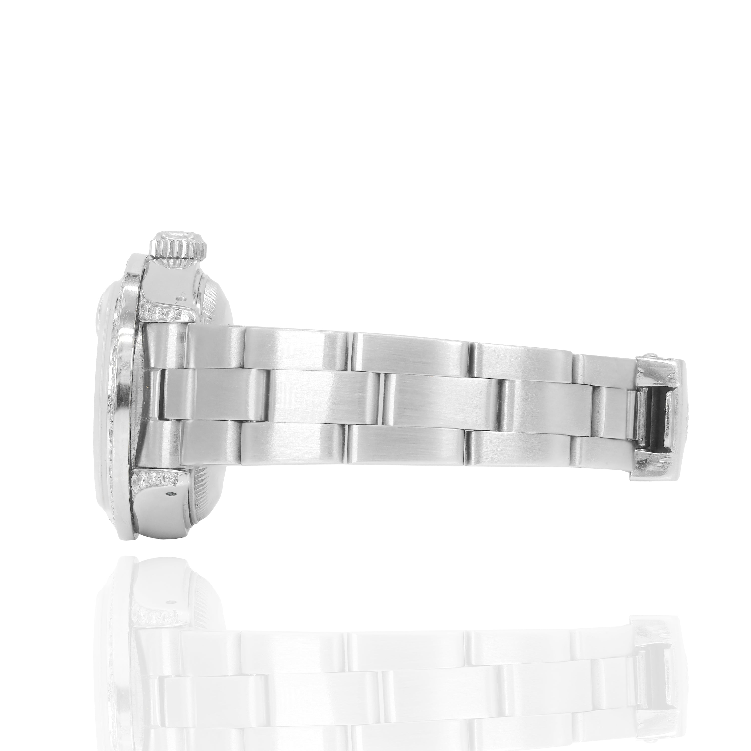 Rolex 69000 Lady-Datejust 26mm Black Factory Diamond Dial